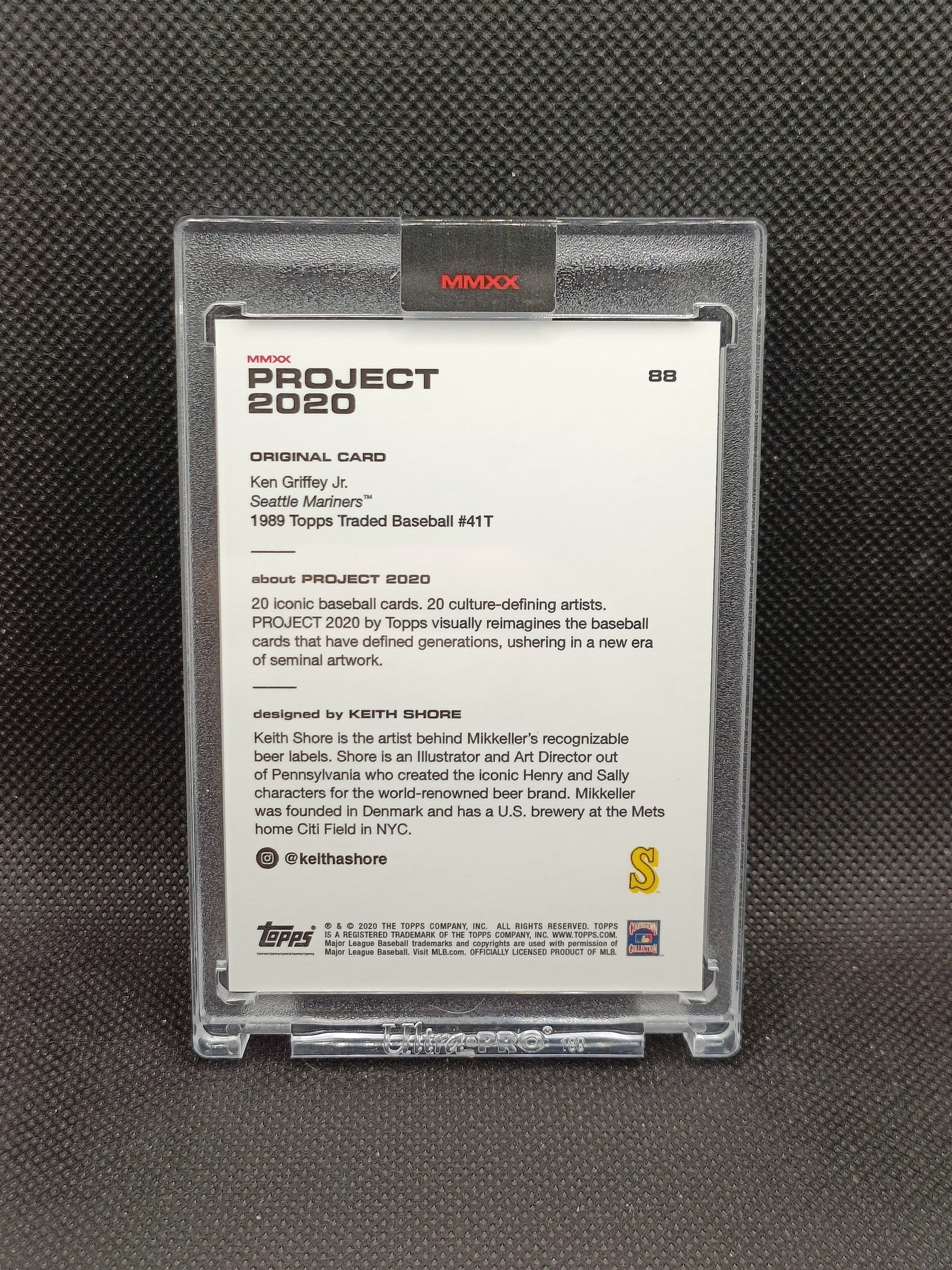 Ken Griffey Jr - Topps Project 2020 Keith Shore - Print Run 99,177 - Seattle Mariners