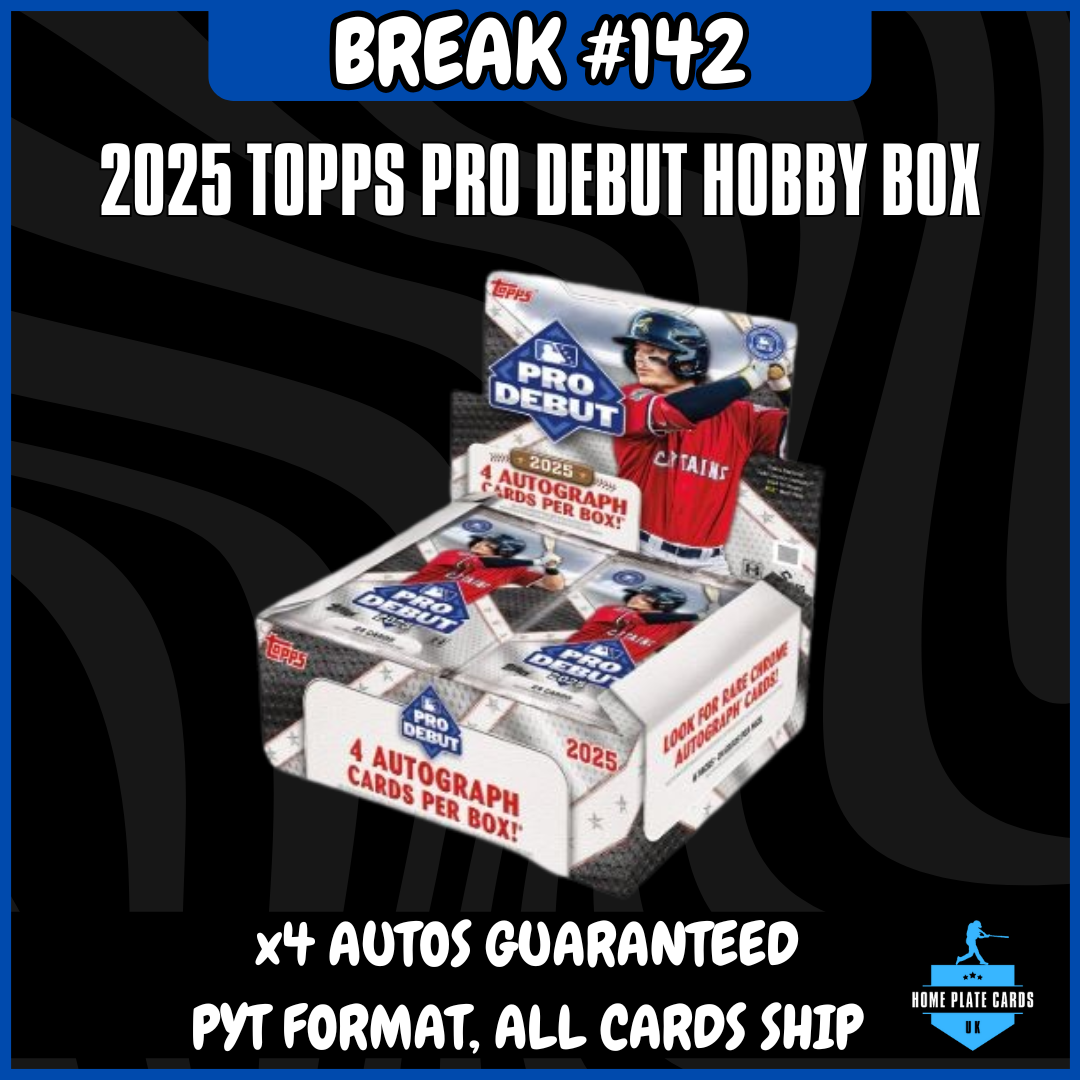 Break #142 - 2025 Topps Pro Debut Hobby Box - 4 Autos - Full PYT