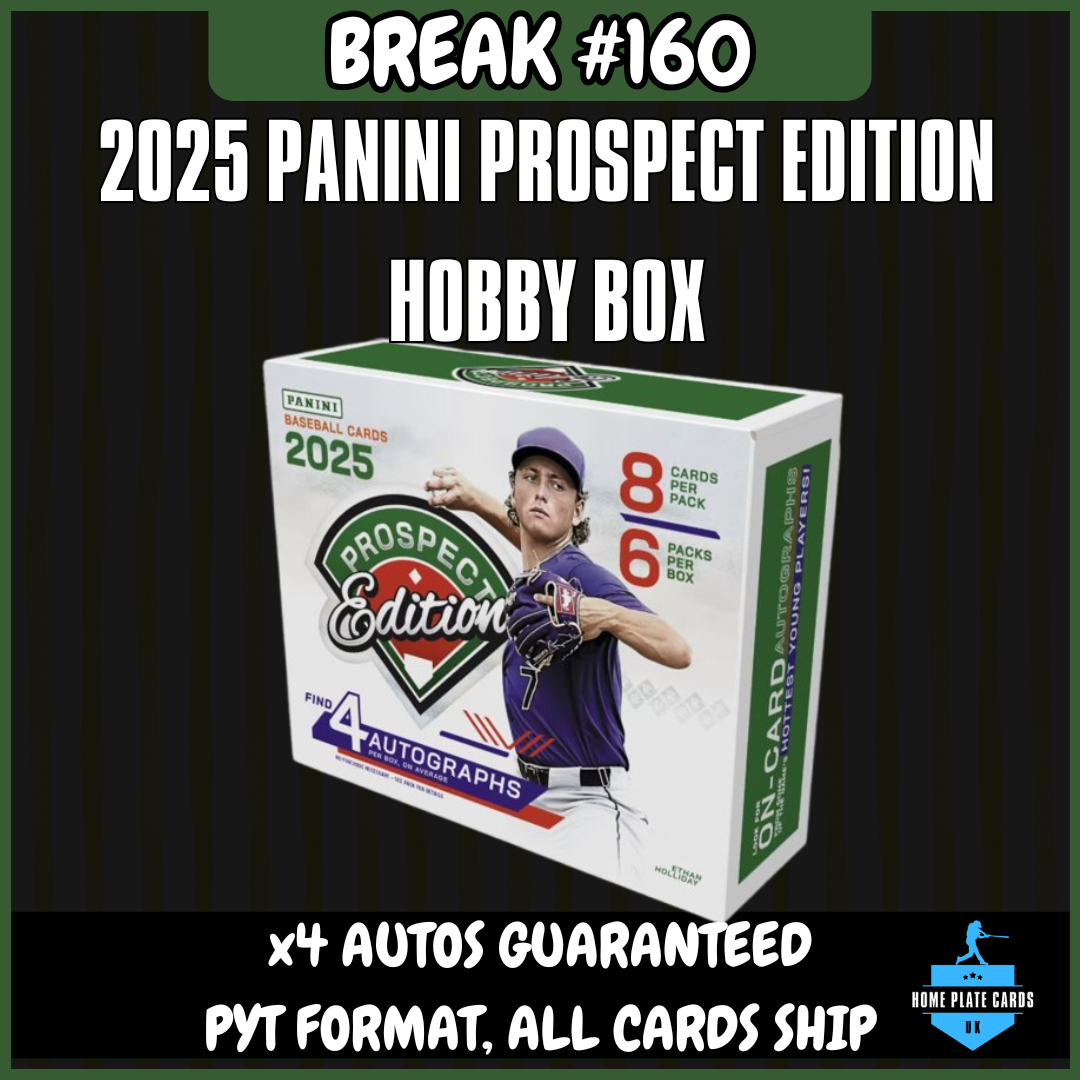Break #160 - 2025 Panini Prospect Edition Hobby Box - 4 Autos - Full PYT