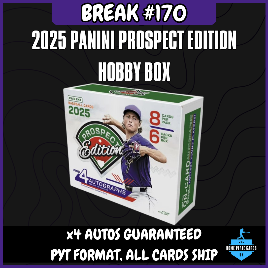 Break #170 - 2025 Panini Prospect Edition Hobby Box - 4 Autos - Full PYT