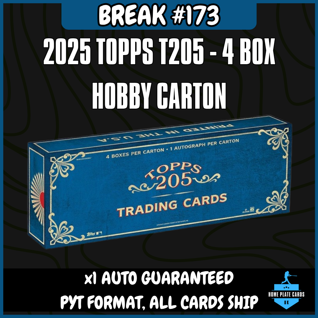 Break #173 - 2025 Topps T205 Full 4 Box Hobby Carton - 1 Auto - Full PYT