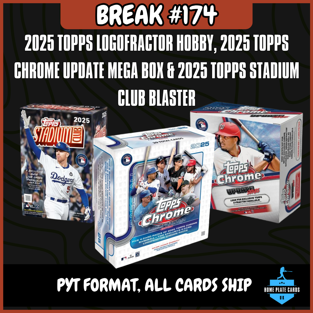 Break #174 - 2025 Topps 3-Box Mixer (Logofractor, Chrome Update & Stadium Club) - Full PYT