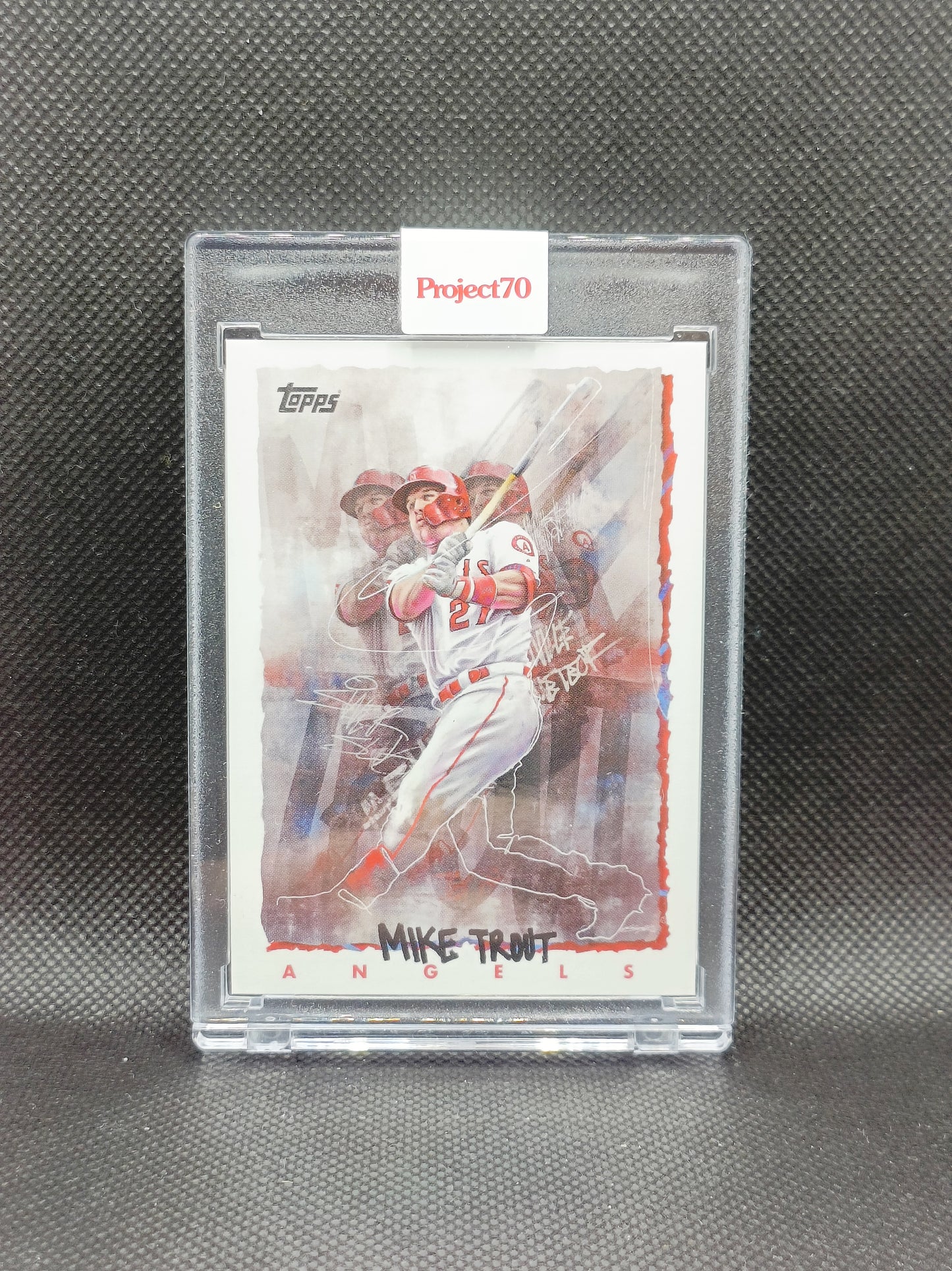 Mike Trout - Topps Project 70 Chuck Styles - Print Run 8,459 - LA Angels