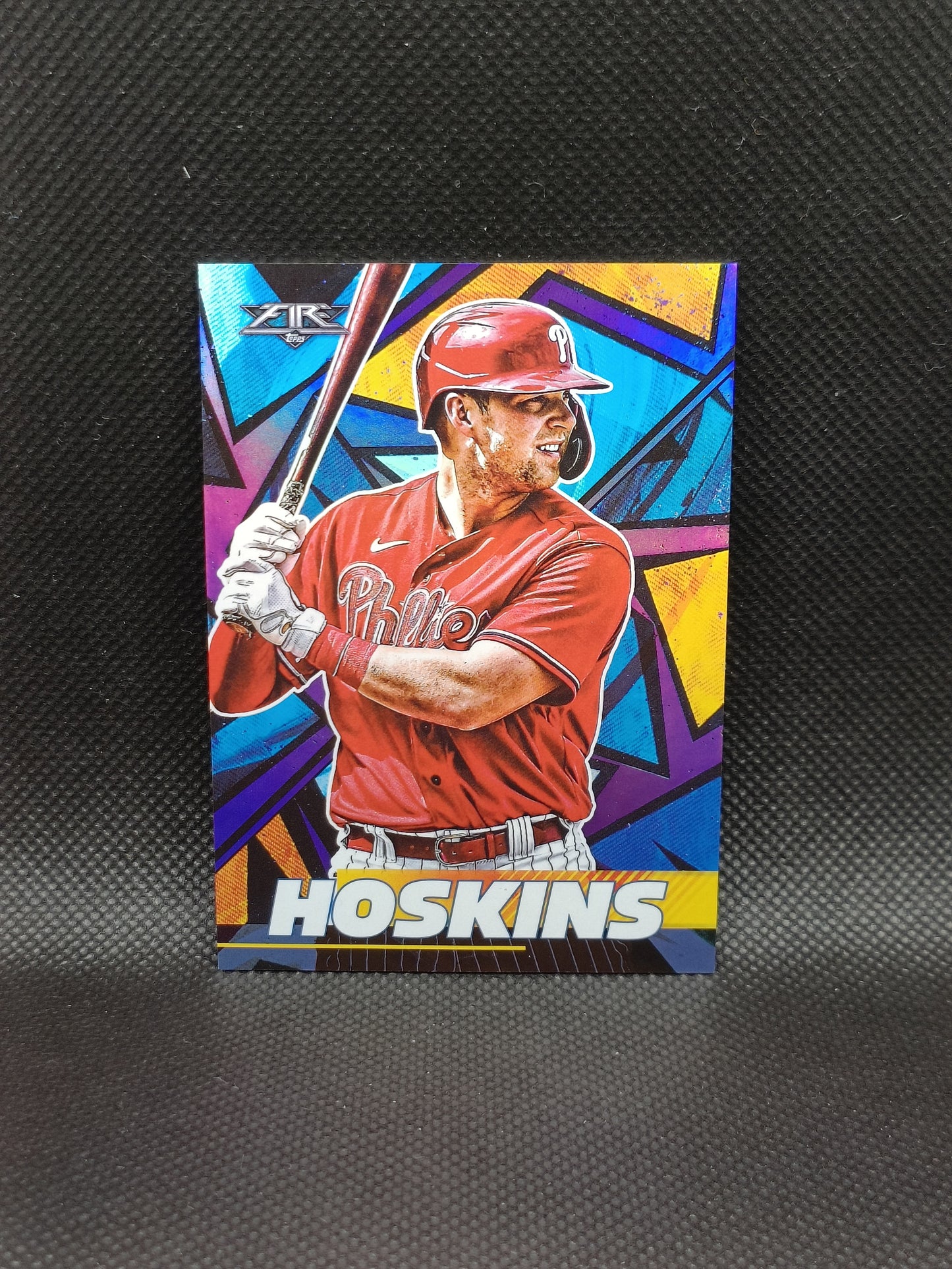 Rhys Hoskins - 2021 Topps Fire Purple /99 - Philadelphia Phillies