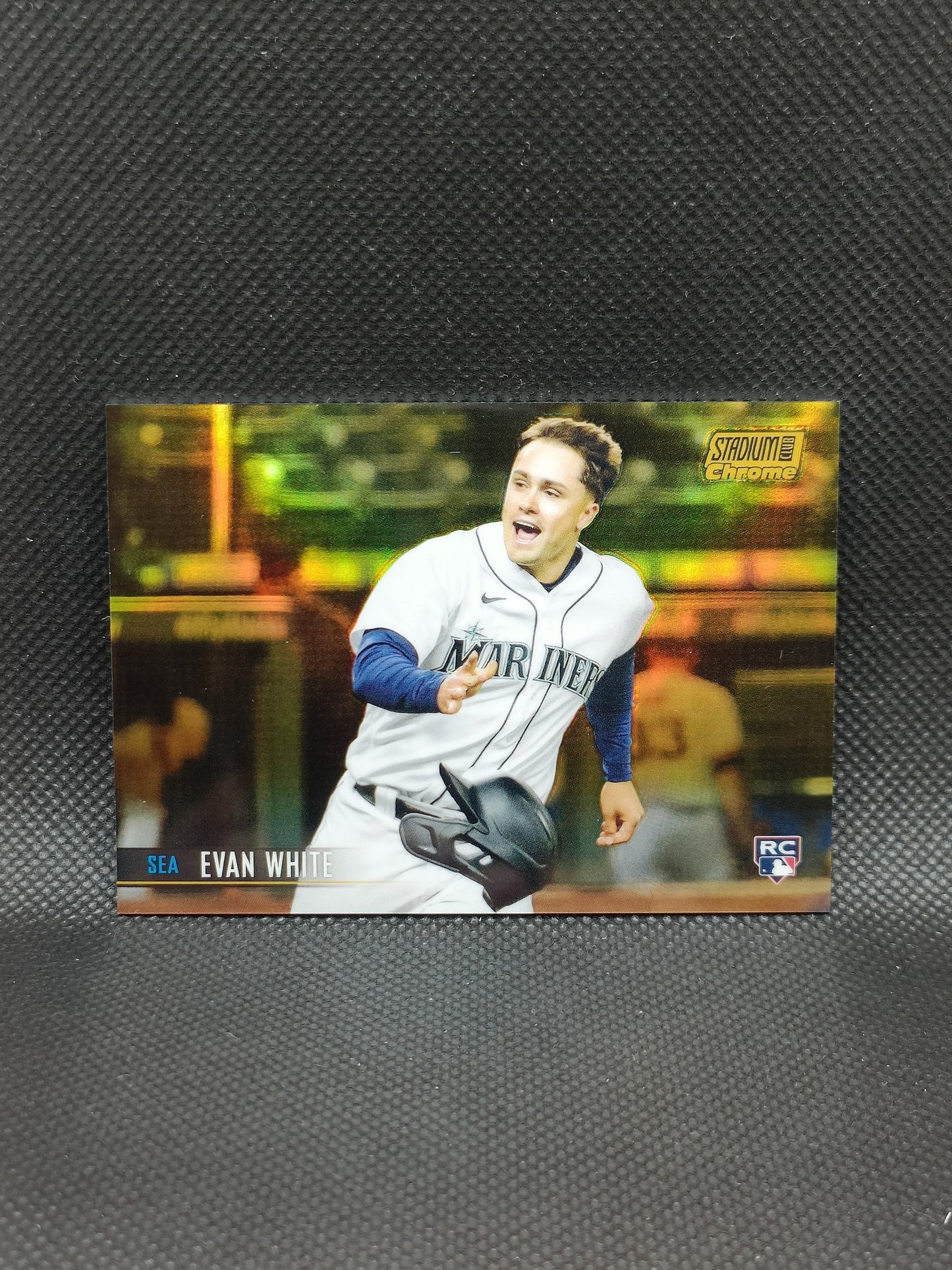 Evan White - 2021 Topps Stadium Club Chrome Rookie Gold /50 - Seattle Mariners