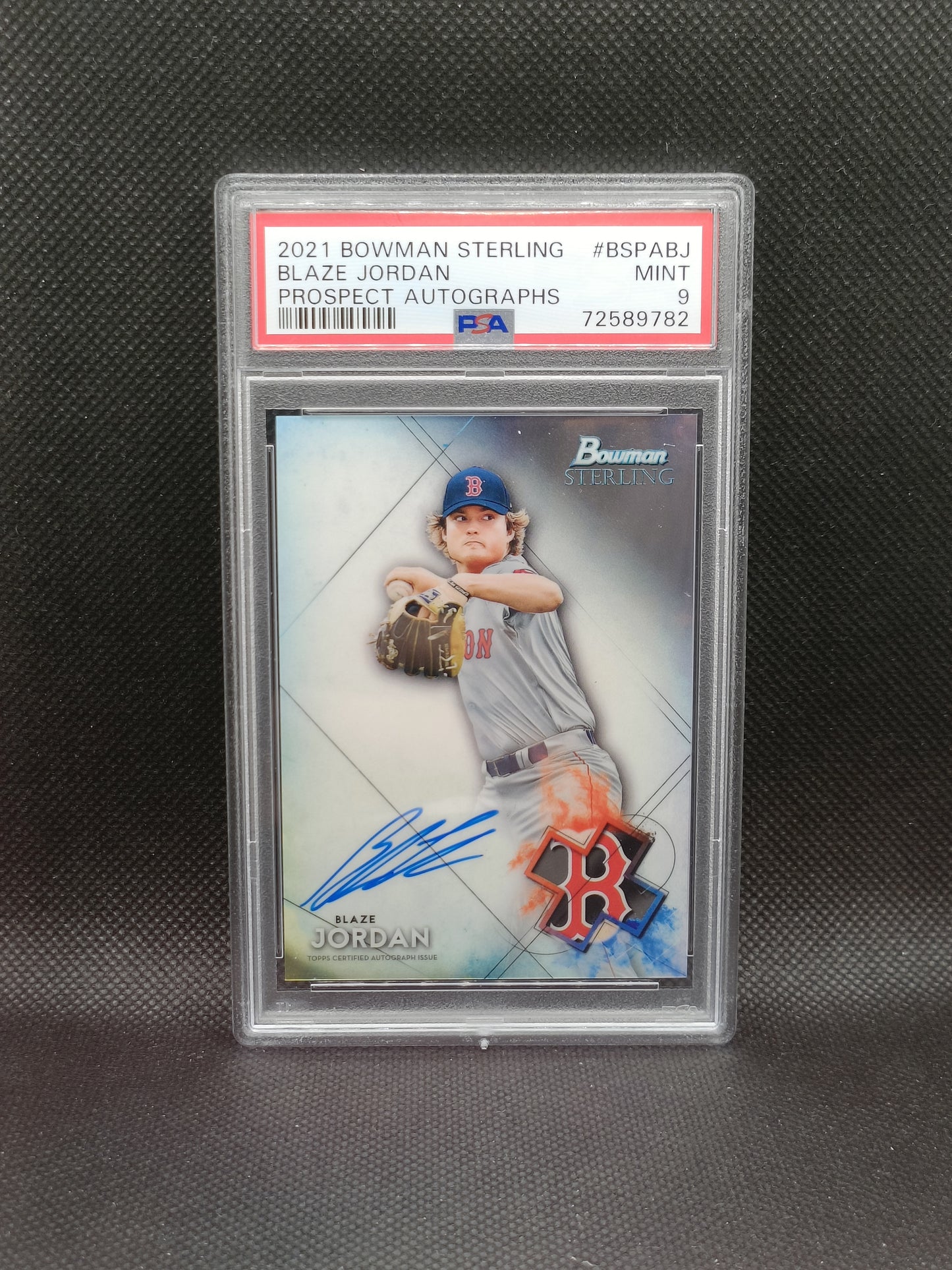 Blaze Jordan - 2021 Bowman Sterling Auto - PSA 9 - Boston Red Sox