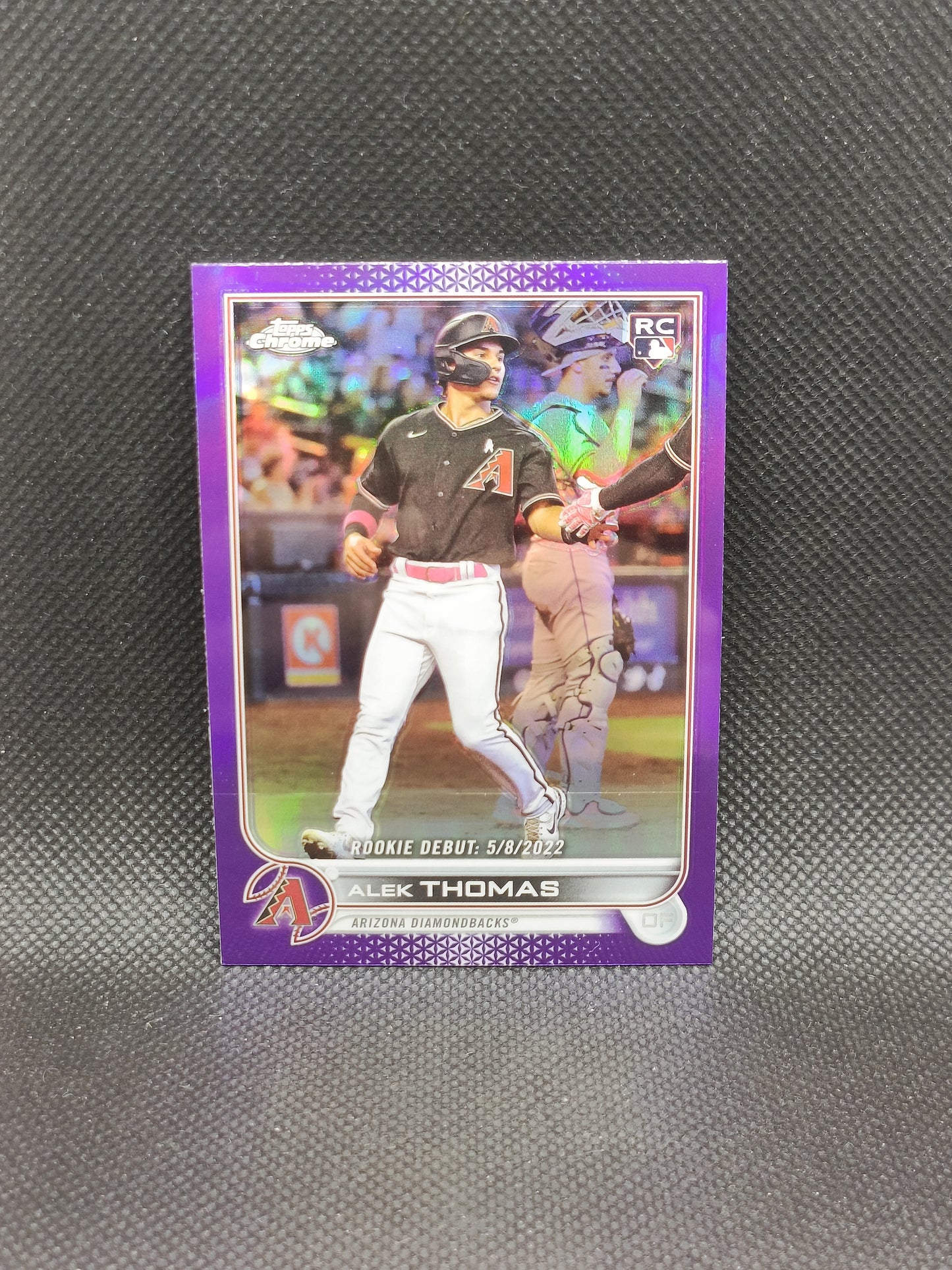 Alek Thomas - 2022 Topps Chrome Update Rookie Debut Purple Refractor - Arizona Diamondbacks