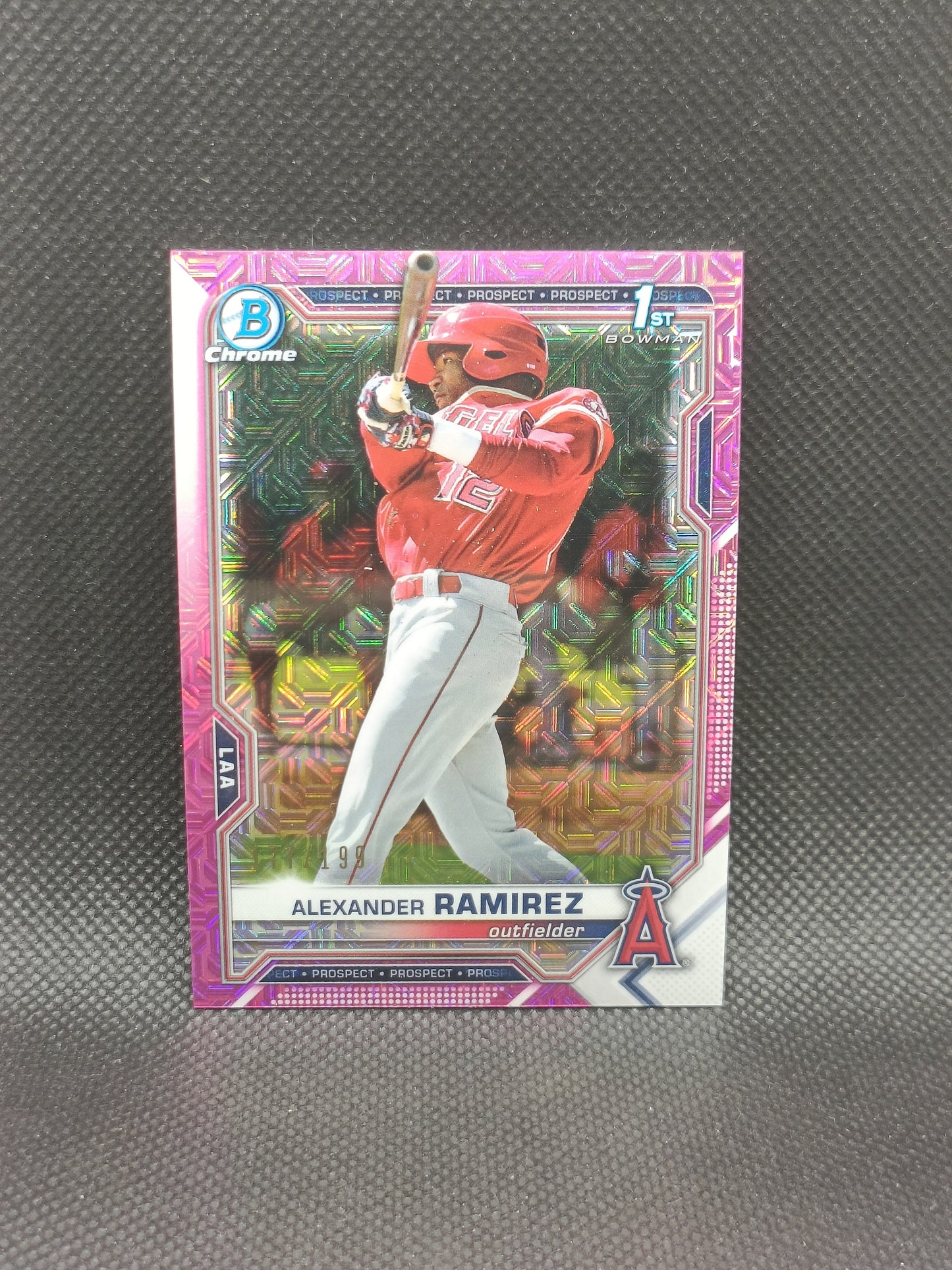 Alexander Ramirez - 2020 Bowman Chrome 1st Bowman Pink Mojo /199 - LA Angels