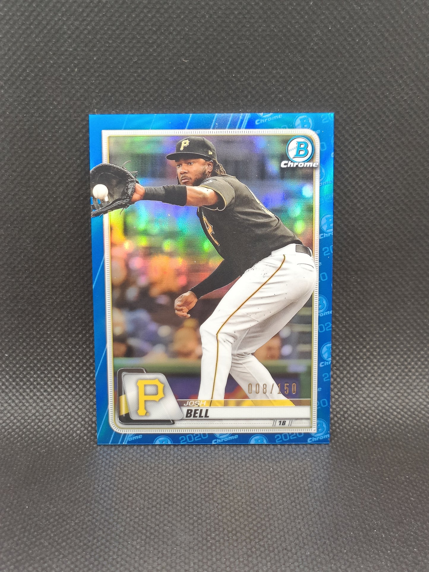 Josh Bell - 2020 Bowman Chrome Blue Refractor /150 - Pittsburgh Pirates