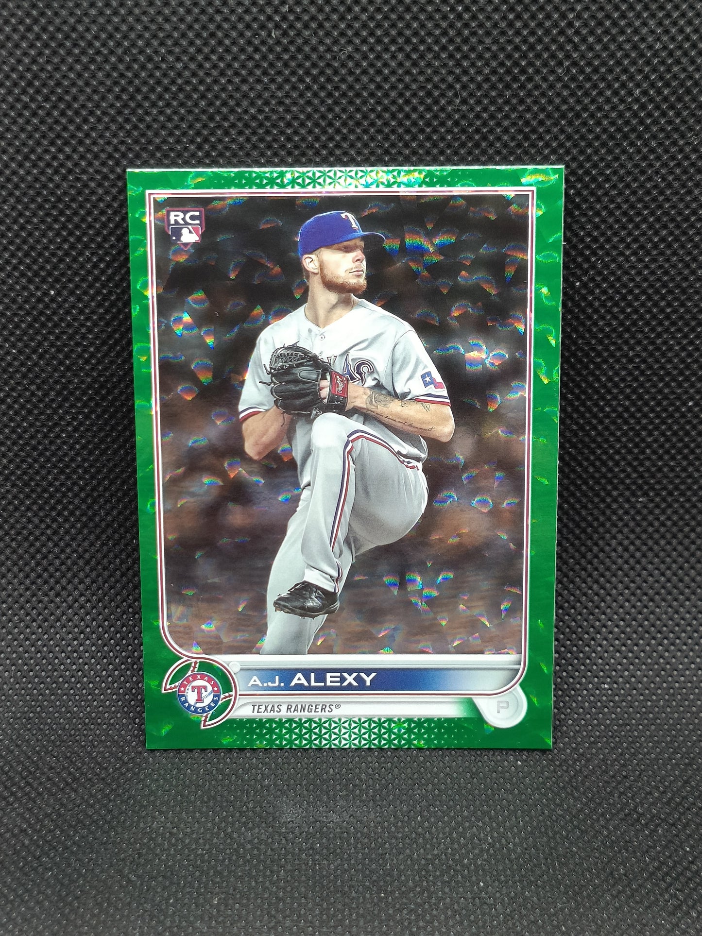 AJ Alexy - 2022 Topps Series Two Rookie Green Foil /499 - Texas Rangers