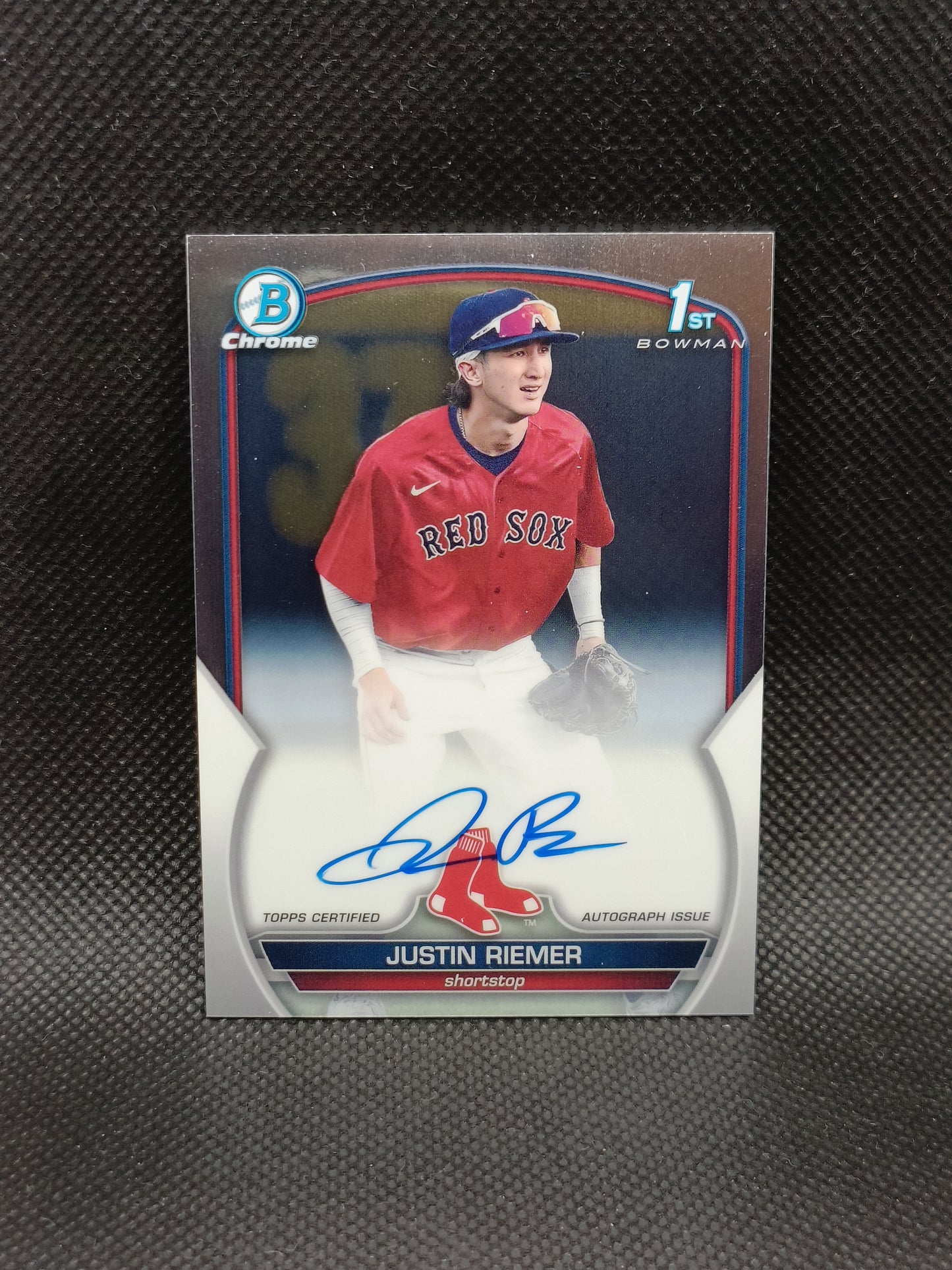Justin Riemer - 2023 Bowman Chrome 1st Bowman Auto - Boston Red Sox