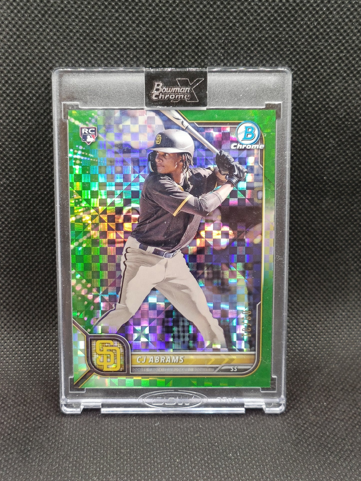CJ Abrams - 2022 Bowman Chrome X Rookie Green /31 - San Diego Padres