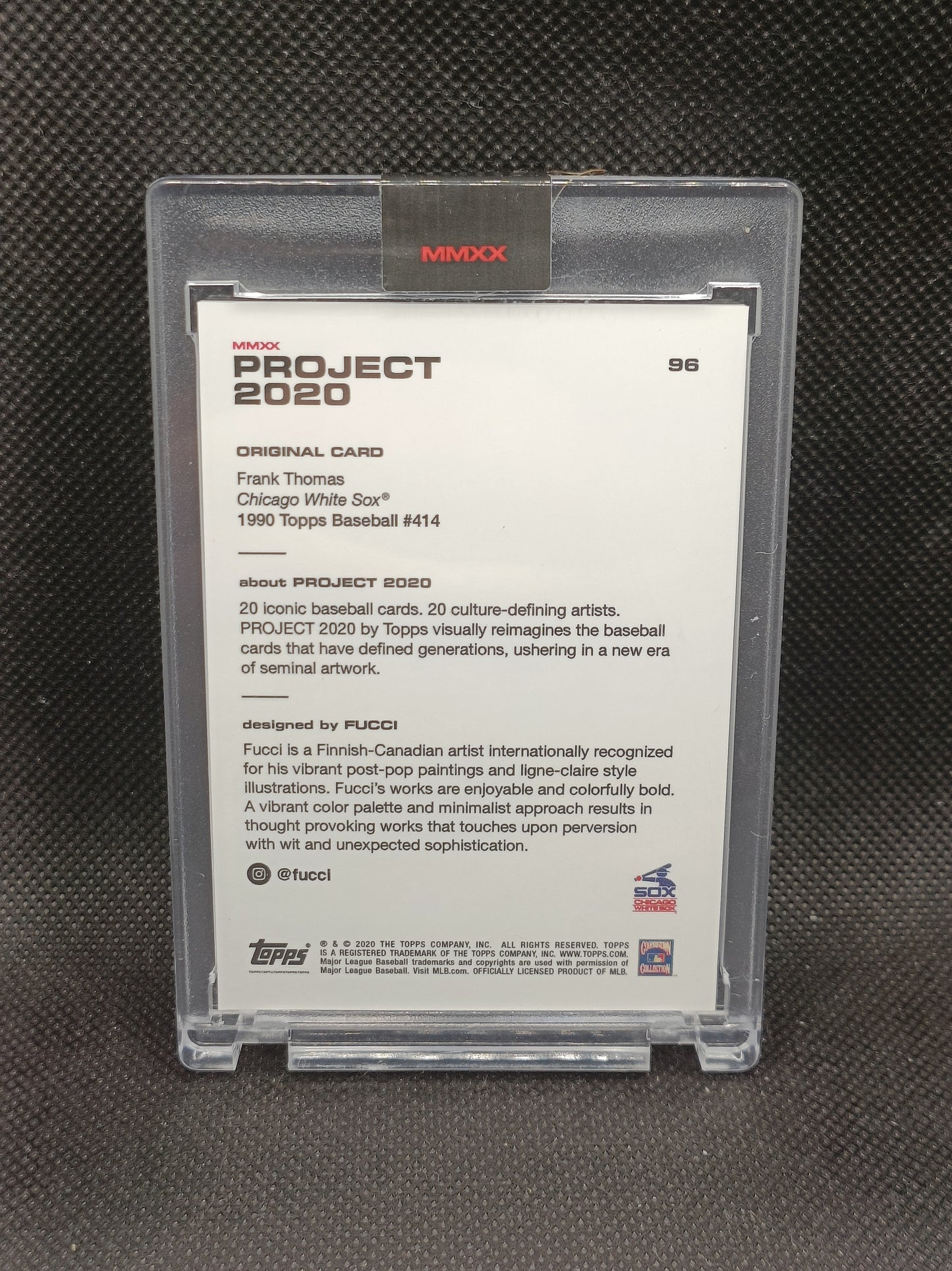 Frank Thomas - Topps Project 2020 Fucci - Print Run 22,911 - Chicago White Sox