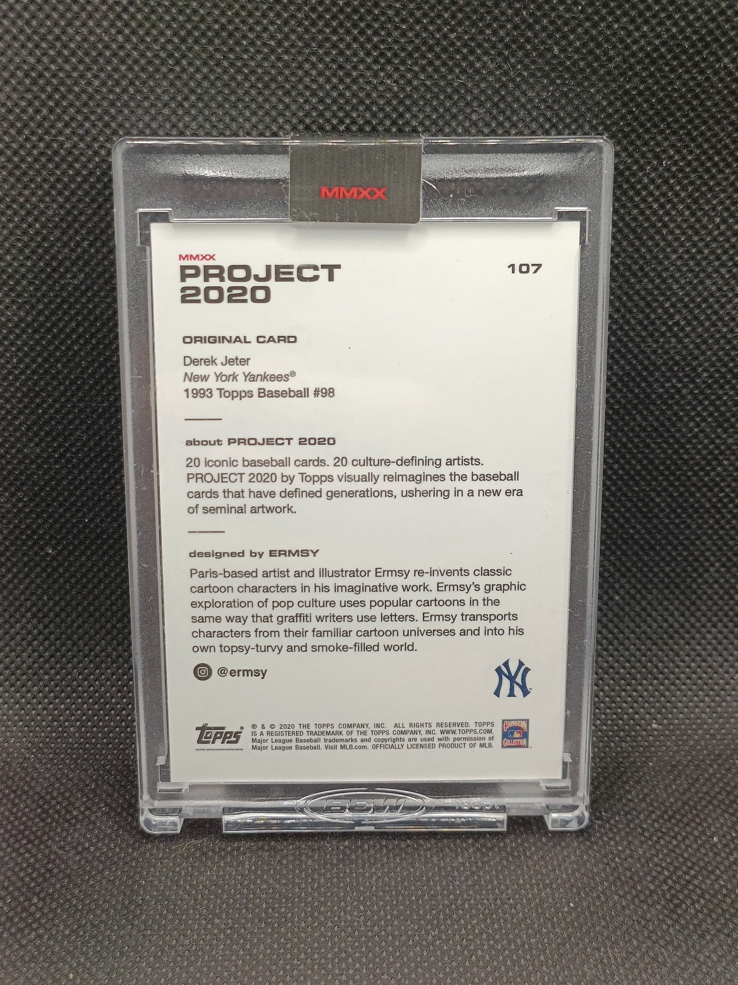 Derek Jeter - Topps Project 2020 Ermsy - Print Run 24,908 - New York Yankees