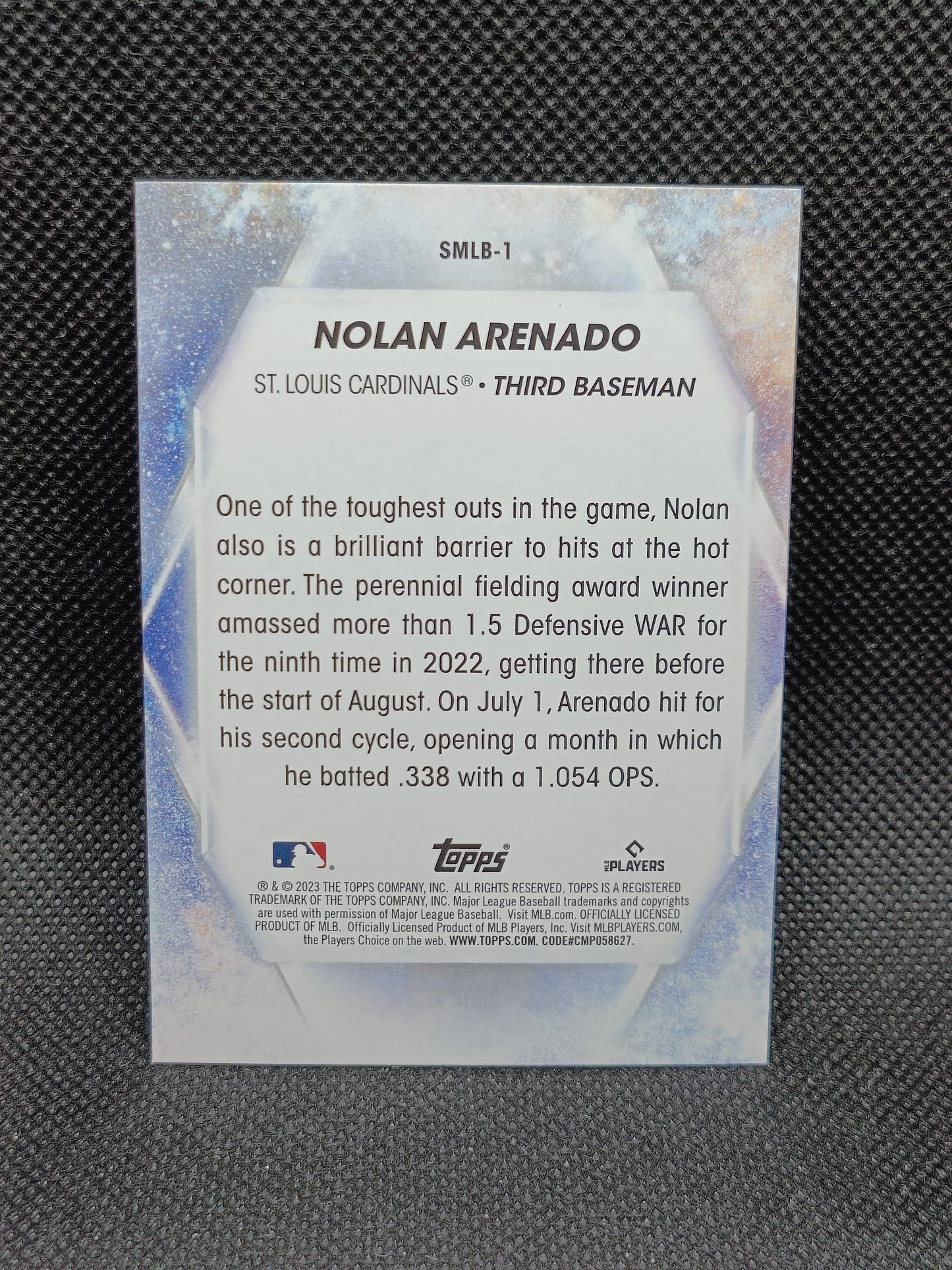 Nolan Arenado - 2023 Topps Series One Stars Of MLB Insert - St Louis Cardinals