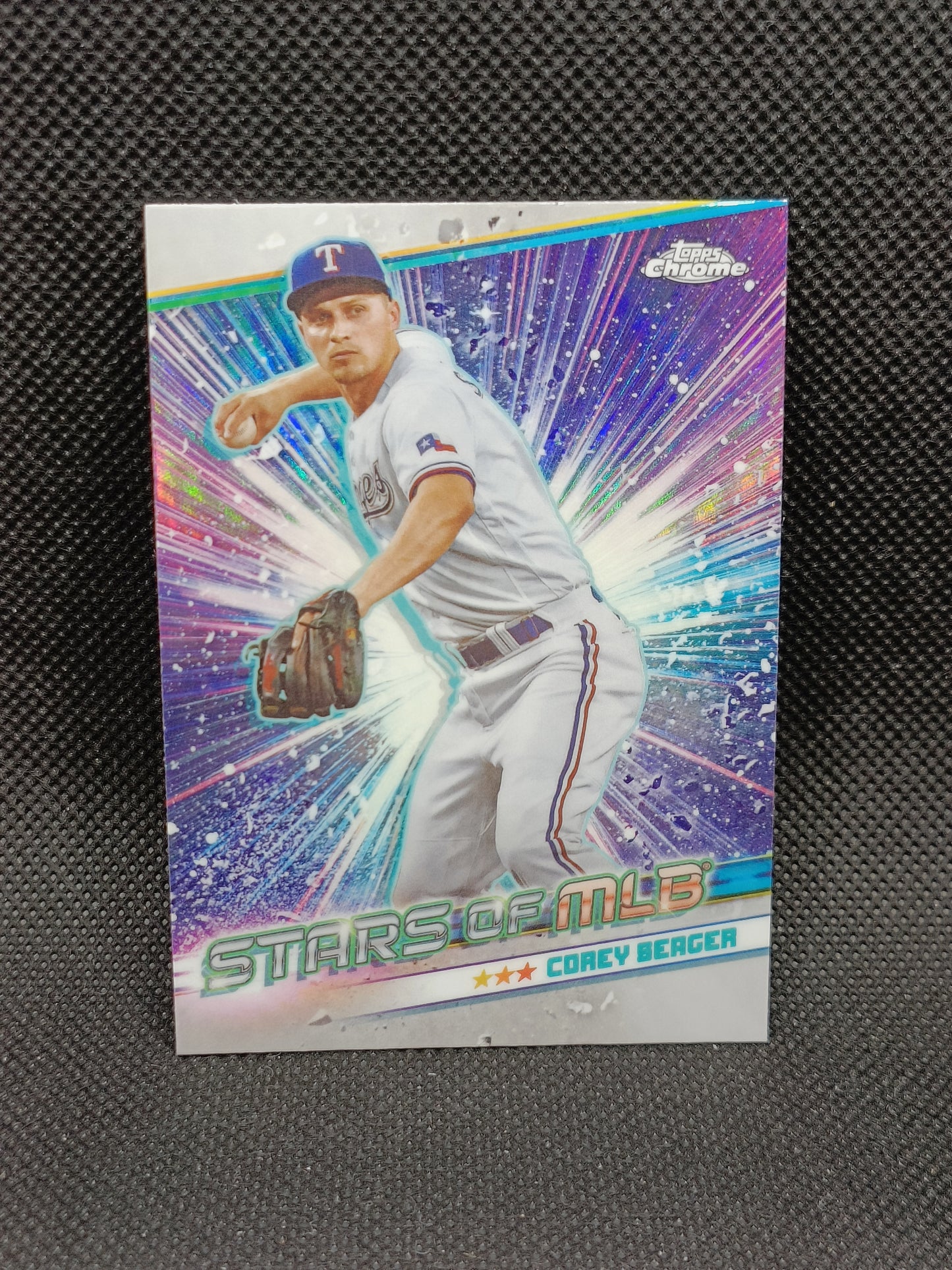 Corey Seager - 2024 Topps Series 1 Stars Of MLB Chrome Insert - Texas Rangers