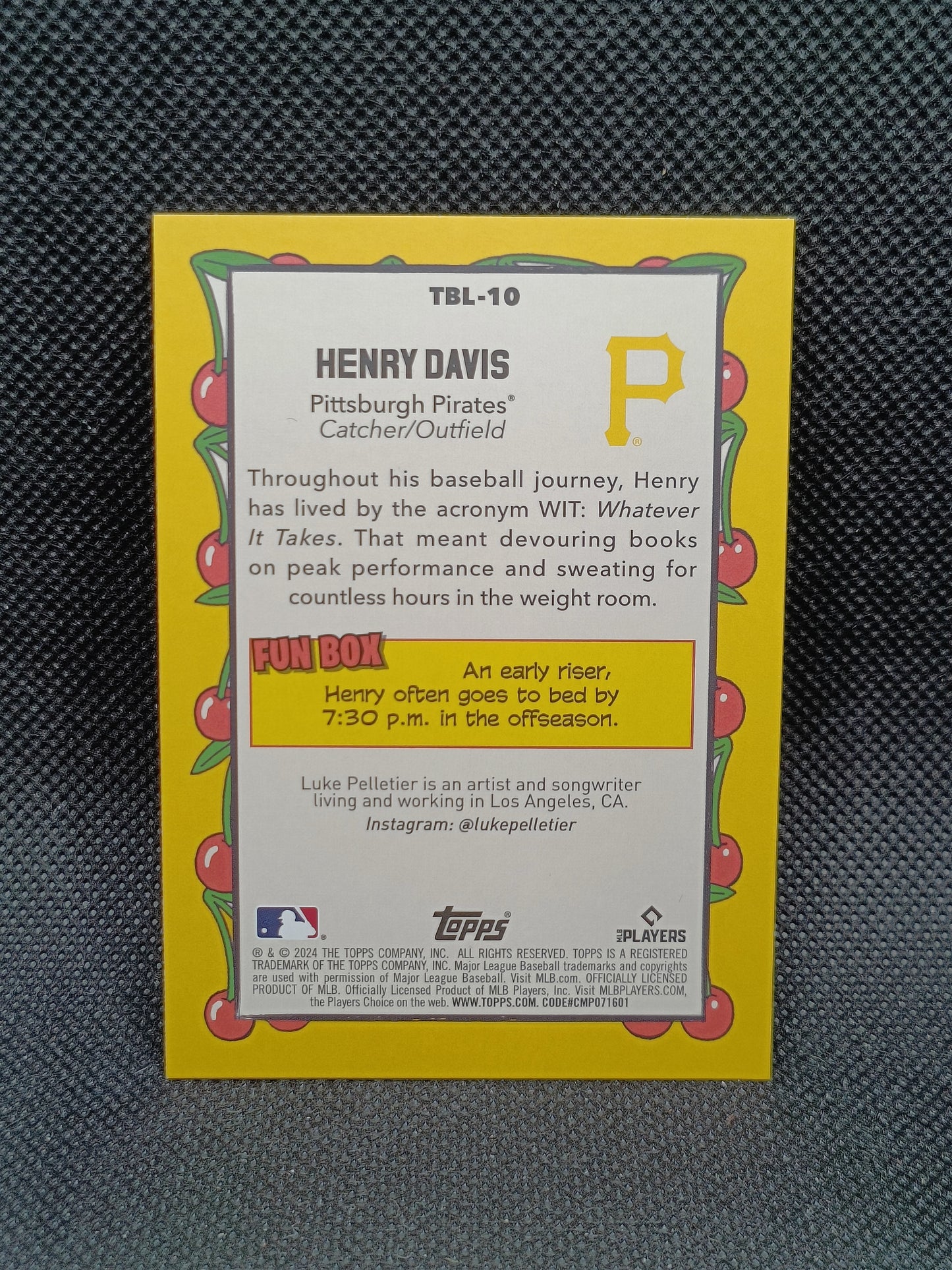Henry Davis - 2024 Topps Big League Rookie Big Leaguer Insert - Pittsburgh Pirates