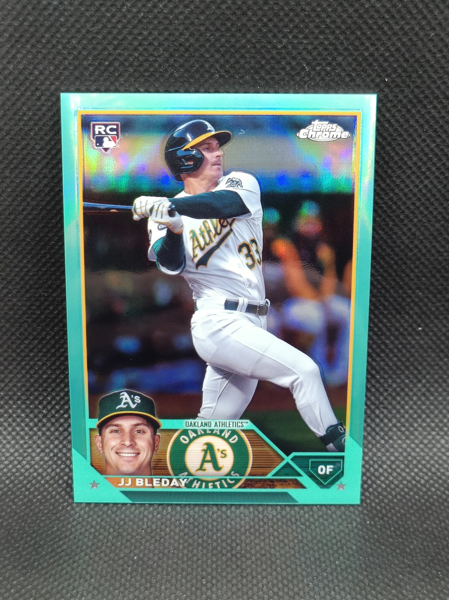 JJ Bleday - 2023 Topps Chrome Update Rookie Aqua Refractor /199 - Oakland Athletics