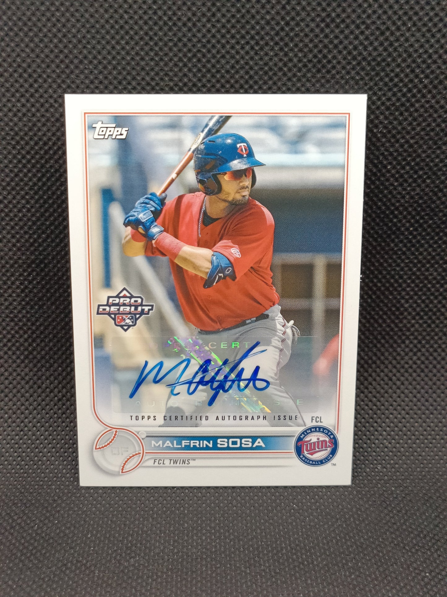 Malfrin Sosa - 2022 Topps Pro Debut Auto - Minnesota Twins