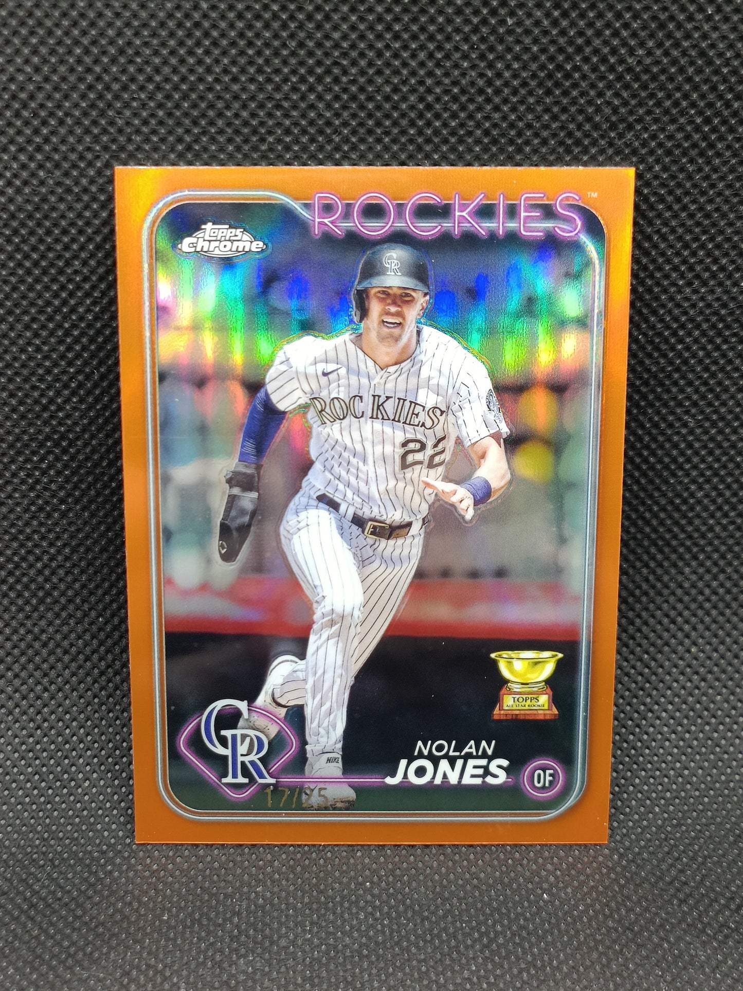 Nolan Jones - 2024 Topps Chrome Orange Refractor /25 - Colorado Rockies