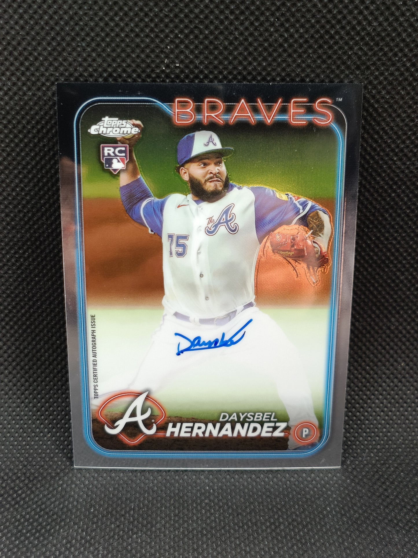 Daysbel Hernandez - 2024 Topps Chrome Rookie Auto - Atlanta Braves