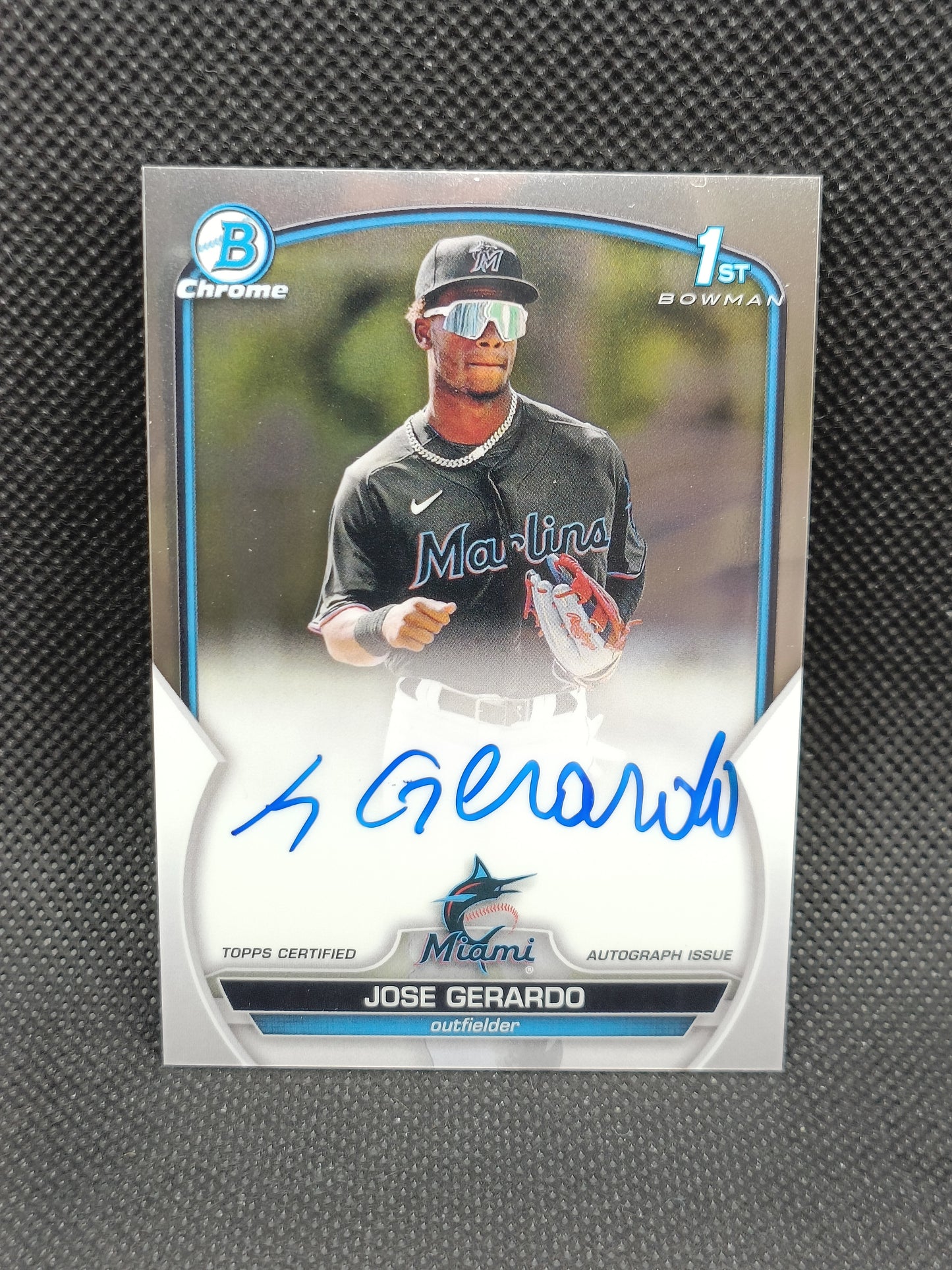 Jose Gerardo - 2023 Bowman Chrome 1st Bowman Auto - Miami Marlins
