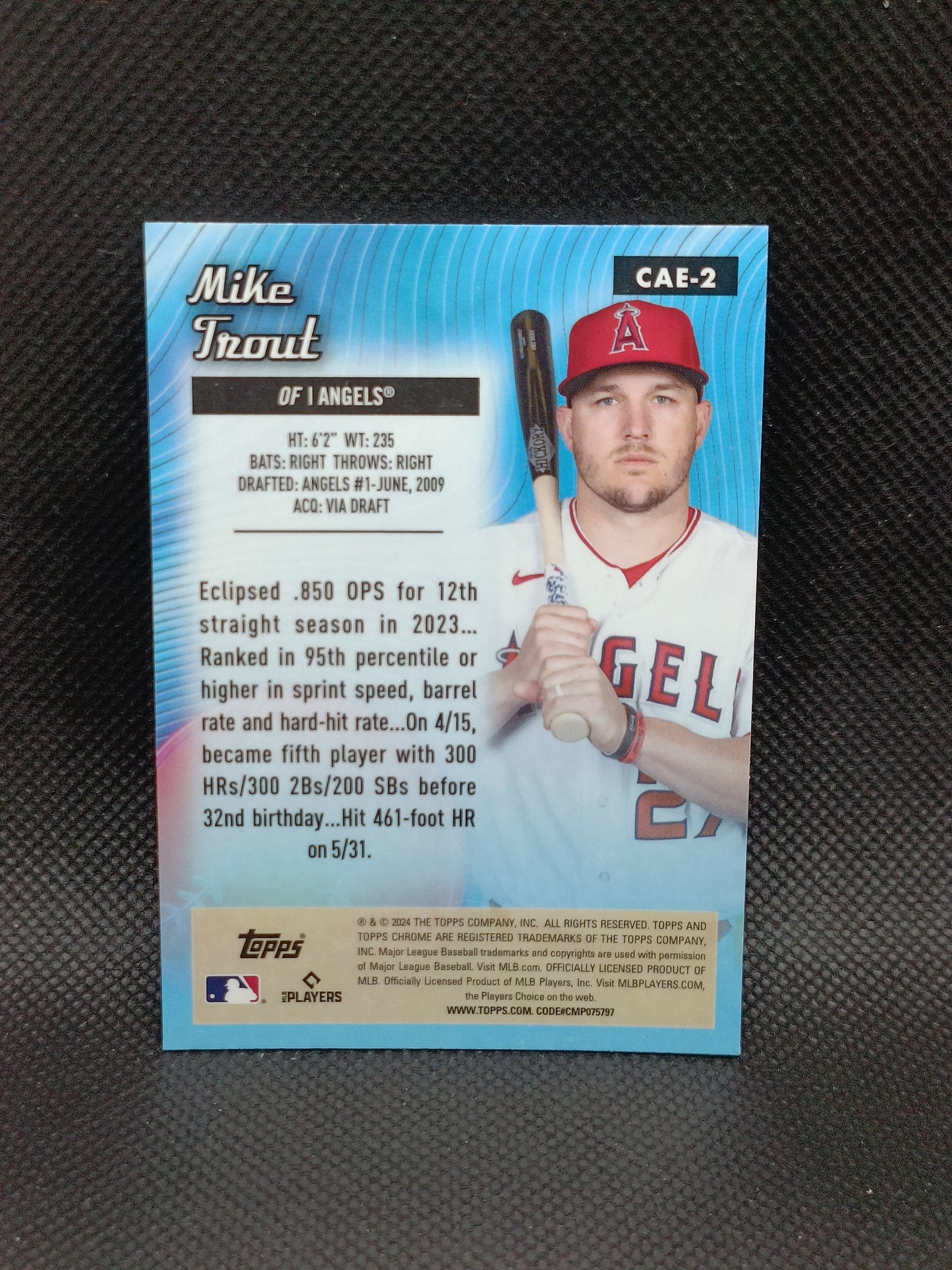 Mike Trout - 2024 Topps Chrome All-Etch Insert - LA Angels