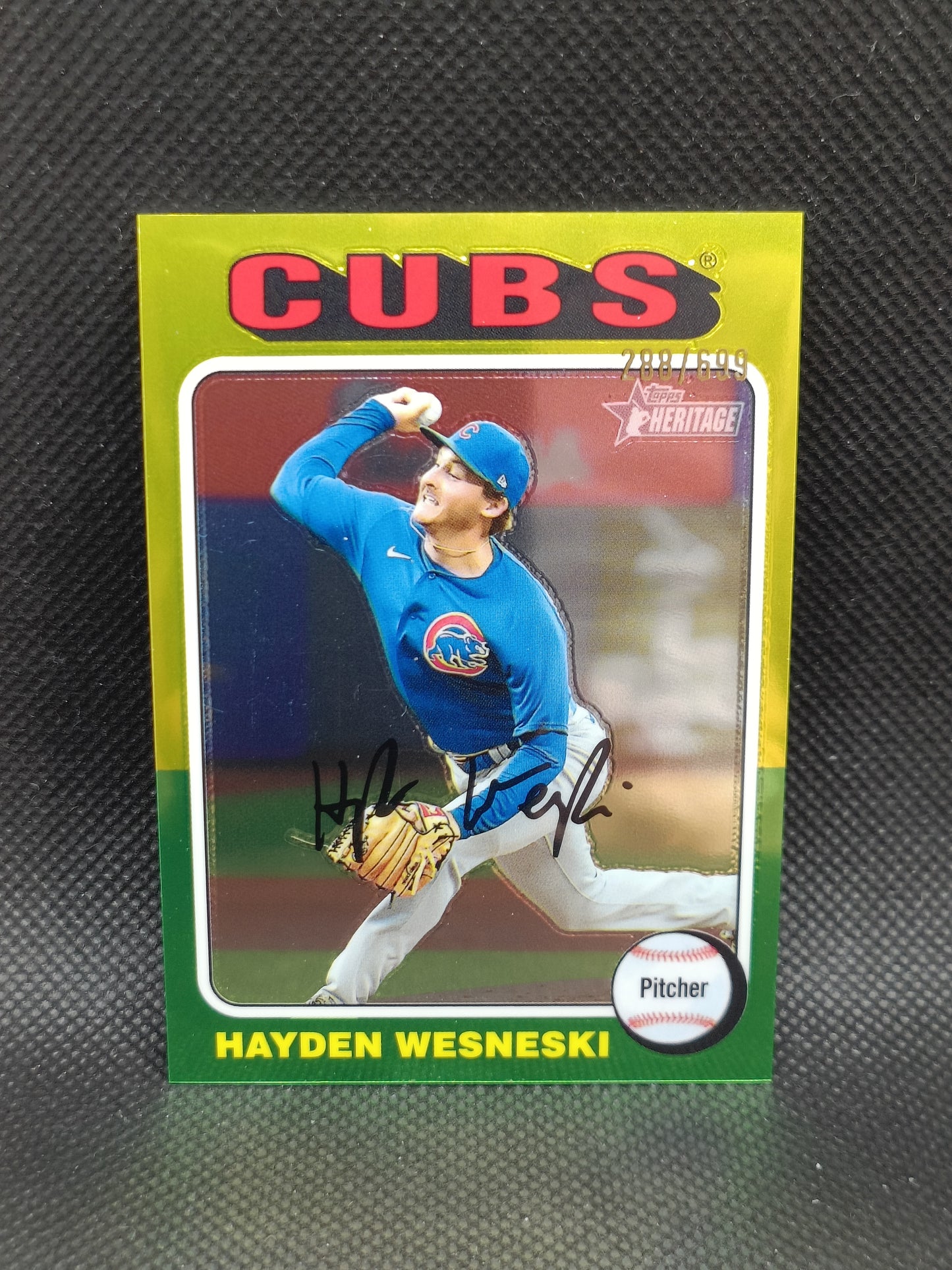 Hayden Wesneski - 2024 Topps Heritage High Number Chrome /699 - Chicago Cubs