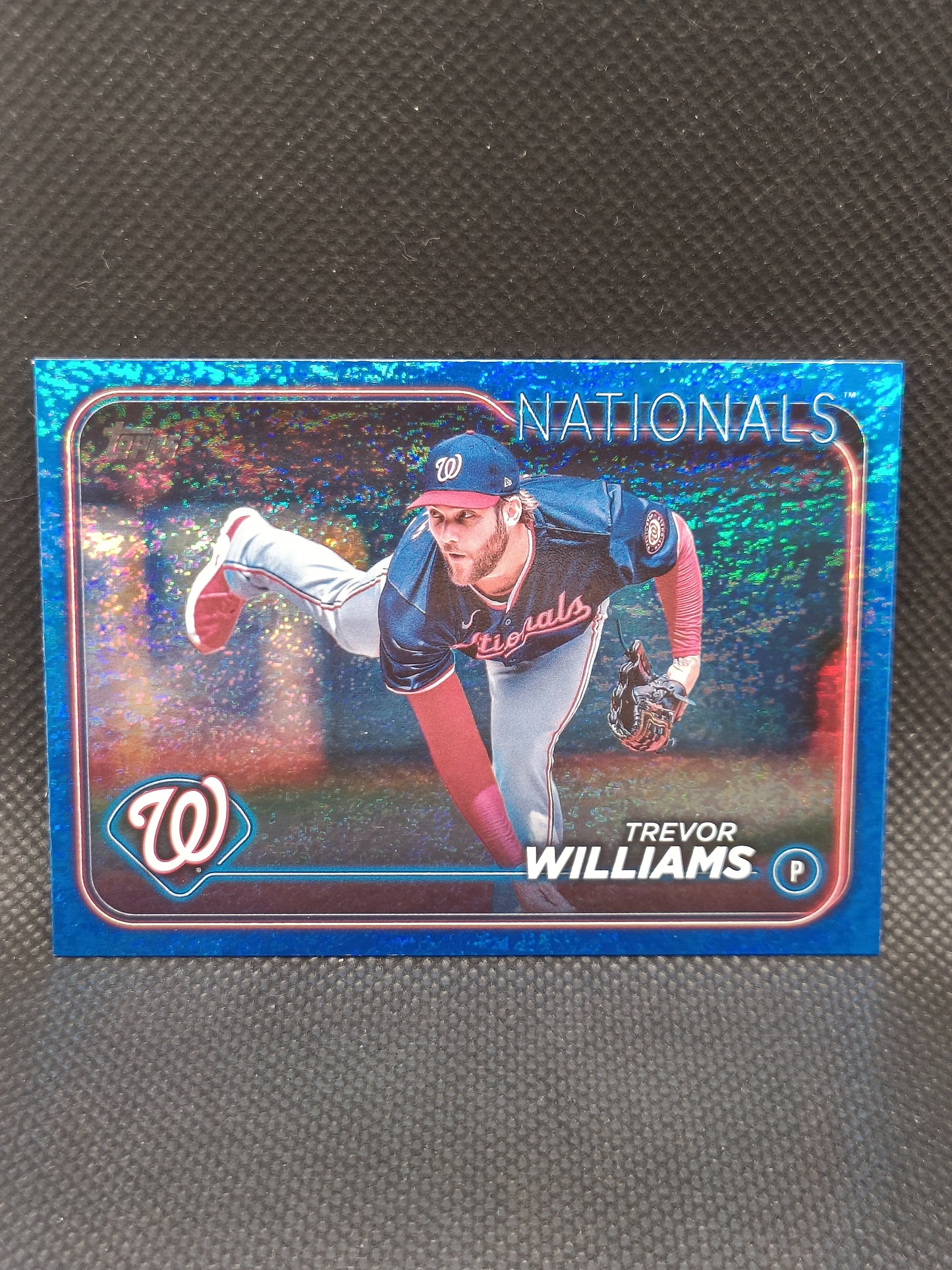 Trevor Williams - 2024 Topps Update Series Blue Holofoil /999 - Washington Nationals