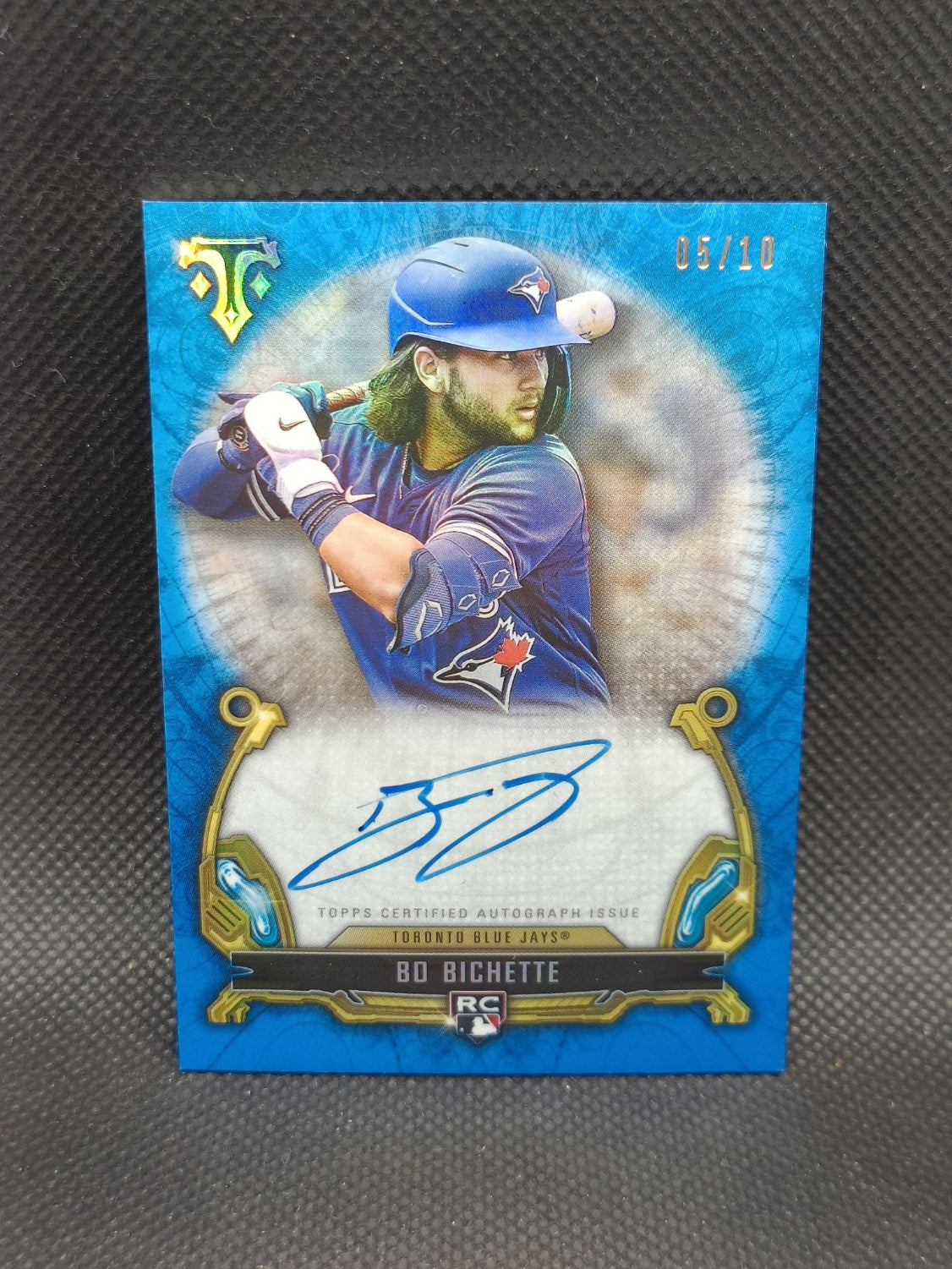 Bo Bichette - 2020 Topps Triple Threads Rookie Auto Blue /10 - Toronto Blue Jays