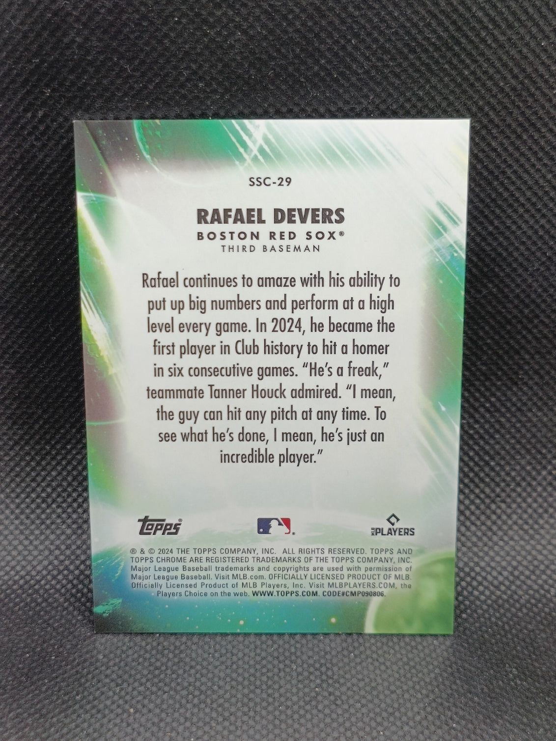 Rafael Devers - 2024 Topps Chrome Update Stratospheric Stars Orange Refractor /25 - Boston Red Sox