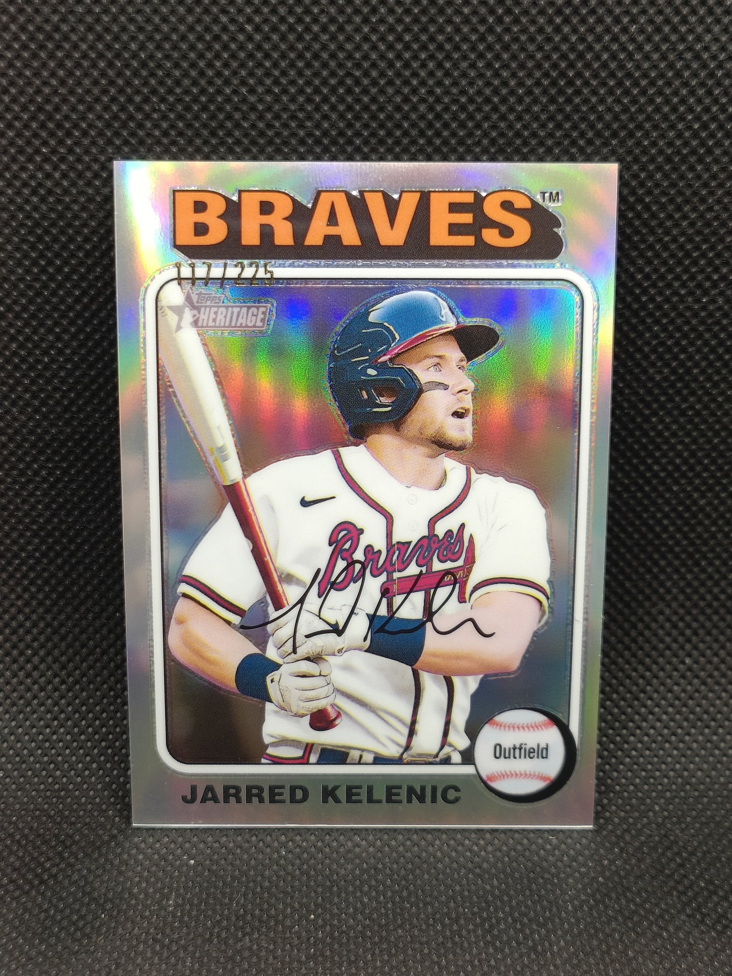Jarred Kelenic - 2024 Topps Heritage High Number Chrome Refractor /225 - Atlanta Braves