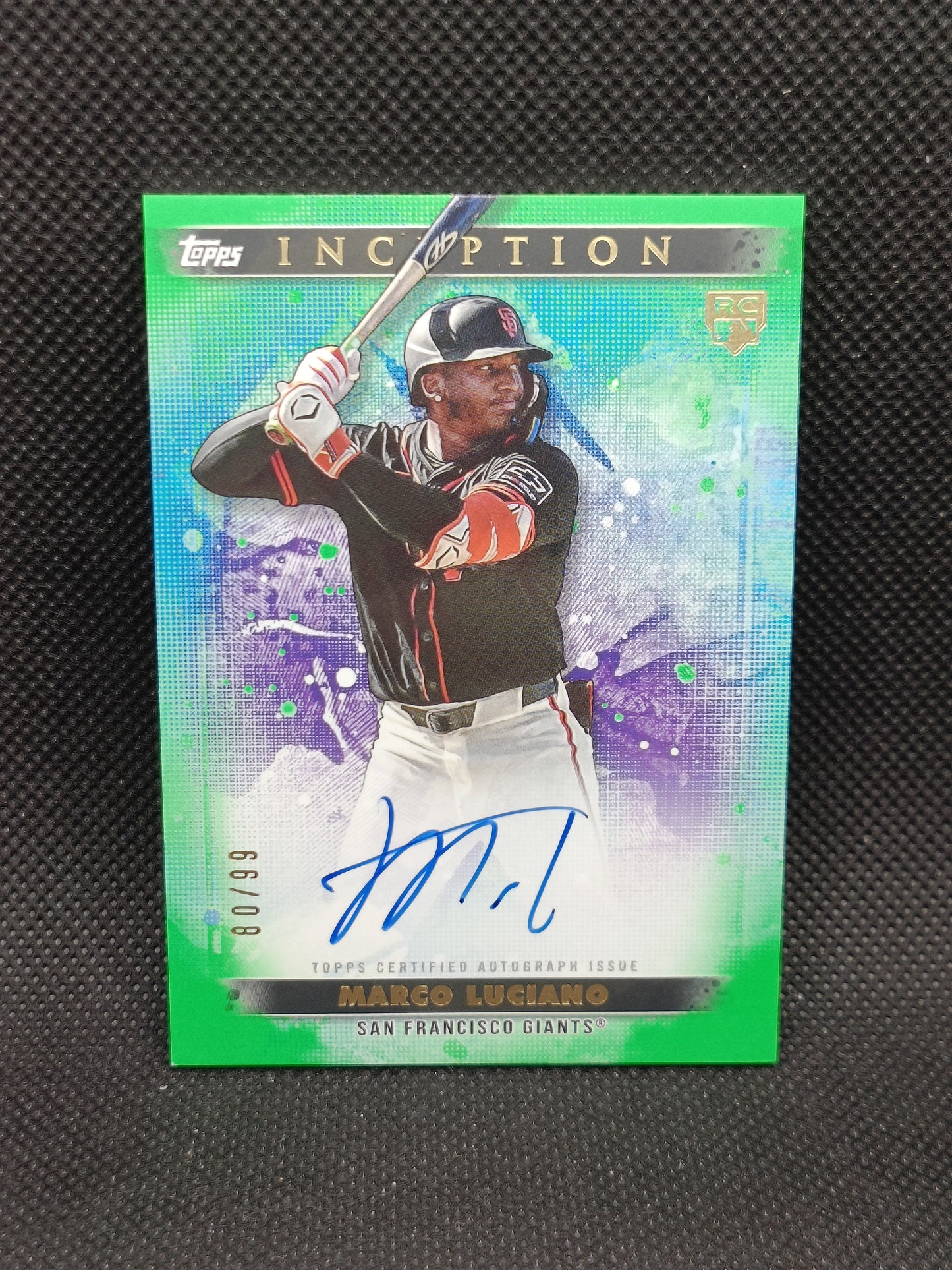 Marco Luciano - 2024 Topps Inception Rookie Auto Green /99 - San Francisco Giants