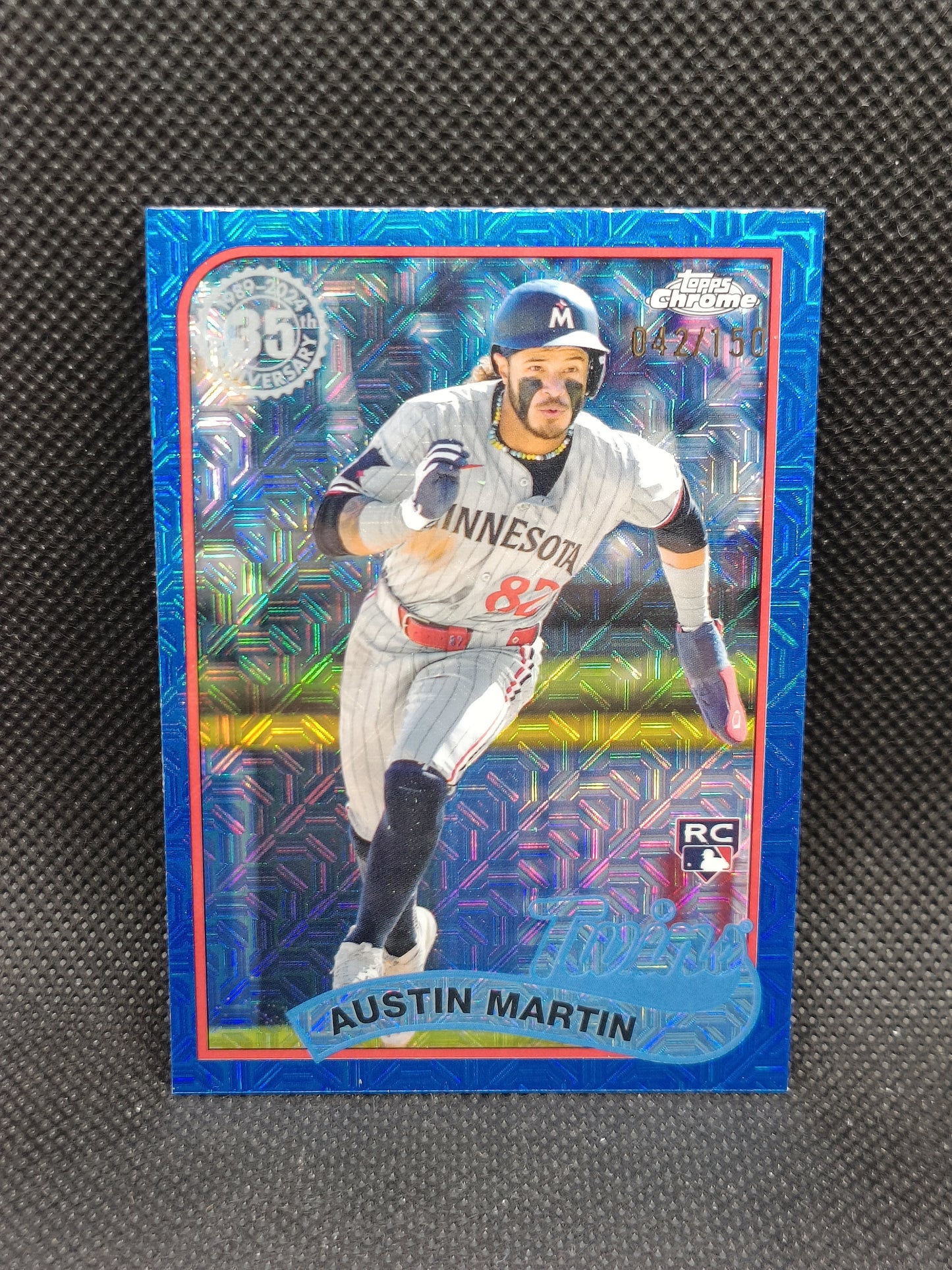 Austin Martin - 2024 Topps Chrome Update 1989 Rookie Blue Mojo /150 - Minnesota Twins