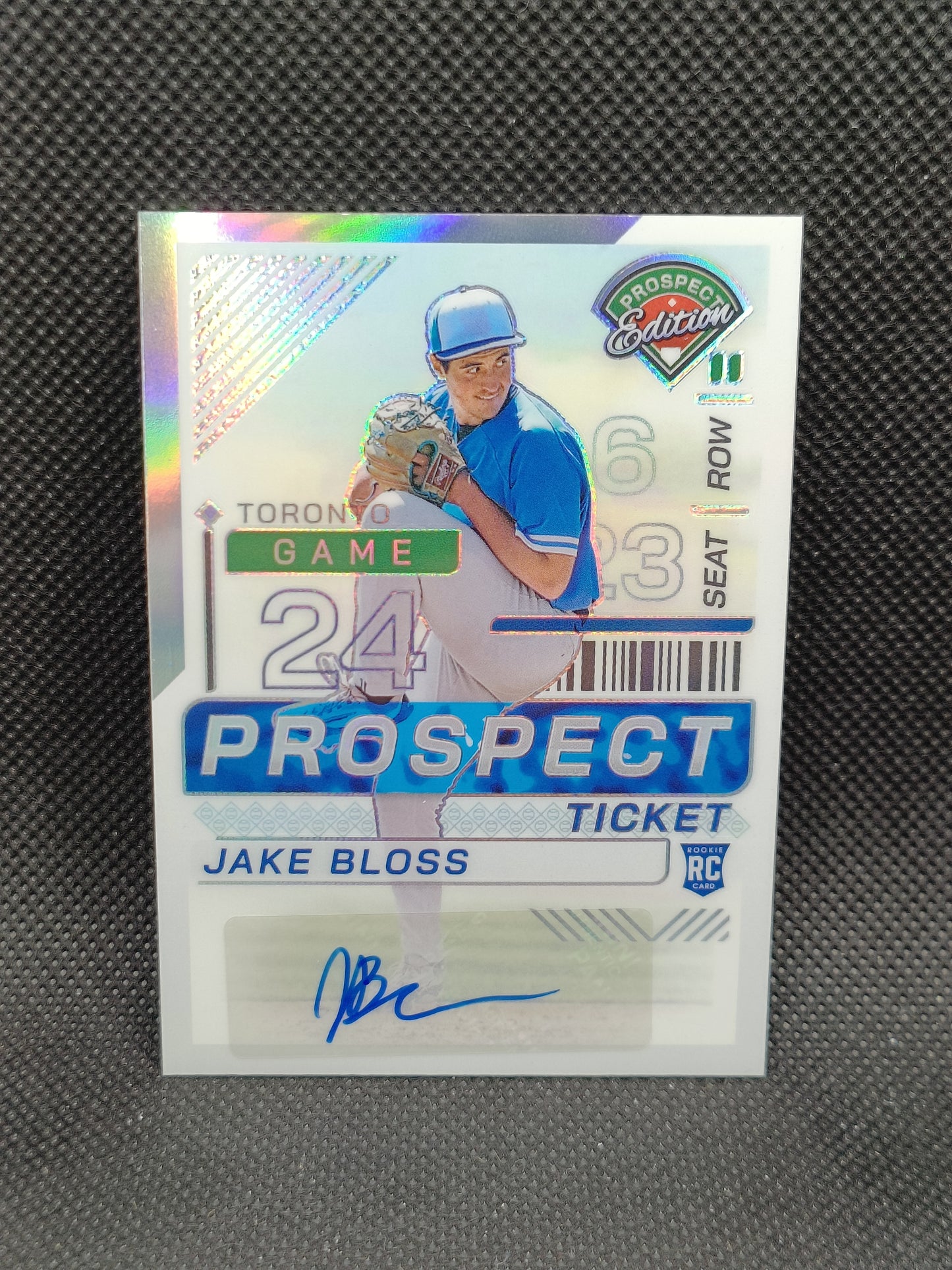 Jake Bloss - 2024 Panini Prospect Edition Holo Auto - Toronto Blue Jays