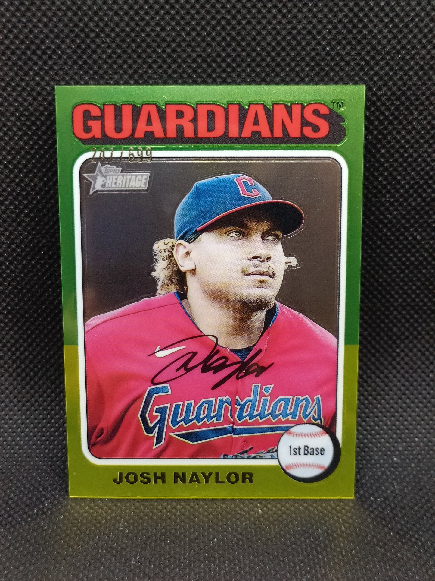 Josh Naylor - 2024 Topps Heritage High Number Chrome /699 - Cleveland Guardians