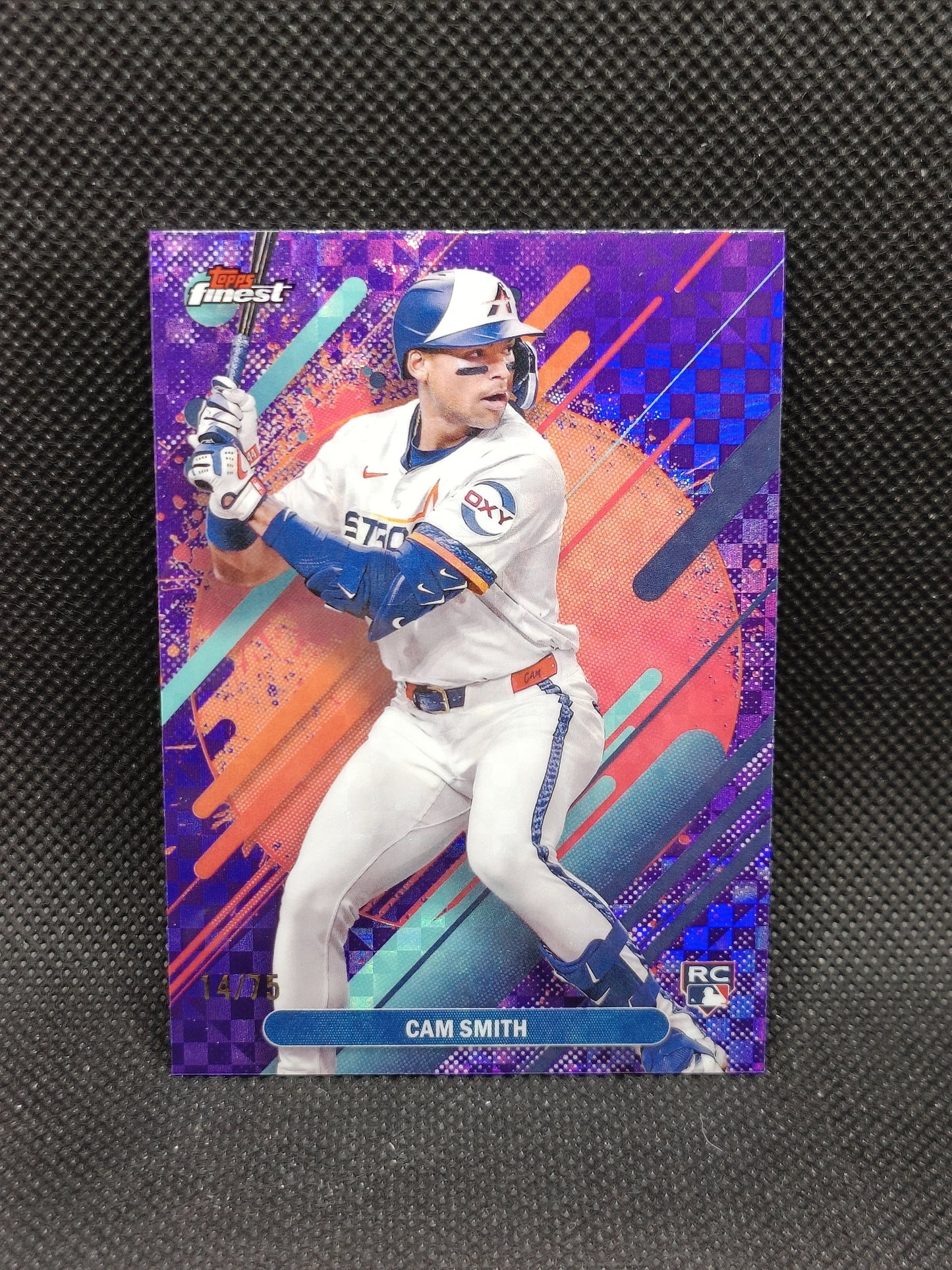 Cam Smith - 2025 Topps Finest Rookie Purple Checkerboard Refractor /75 - Houston Astros