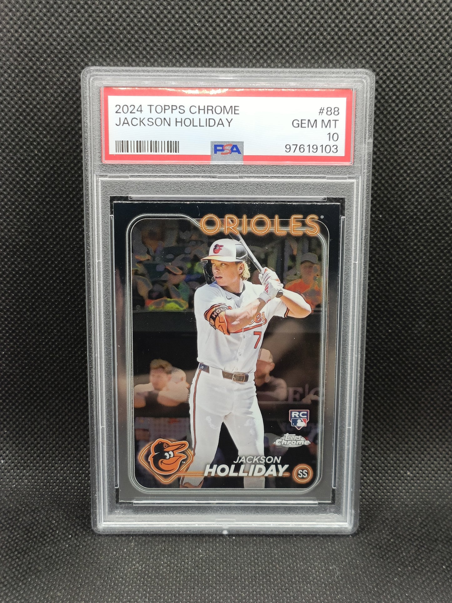 Jackson Holliday - 2024 Topps Chrome Rookie - PSA 10 - Baltimore Orioles