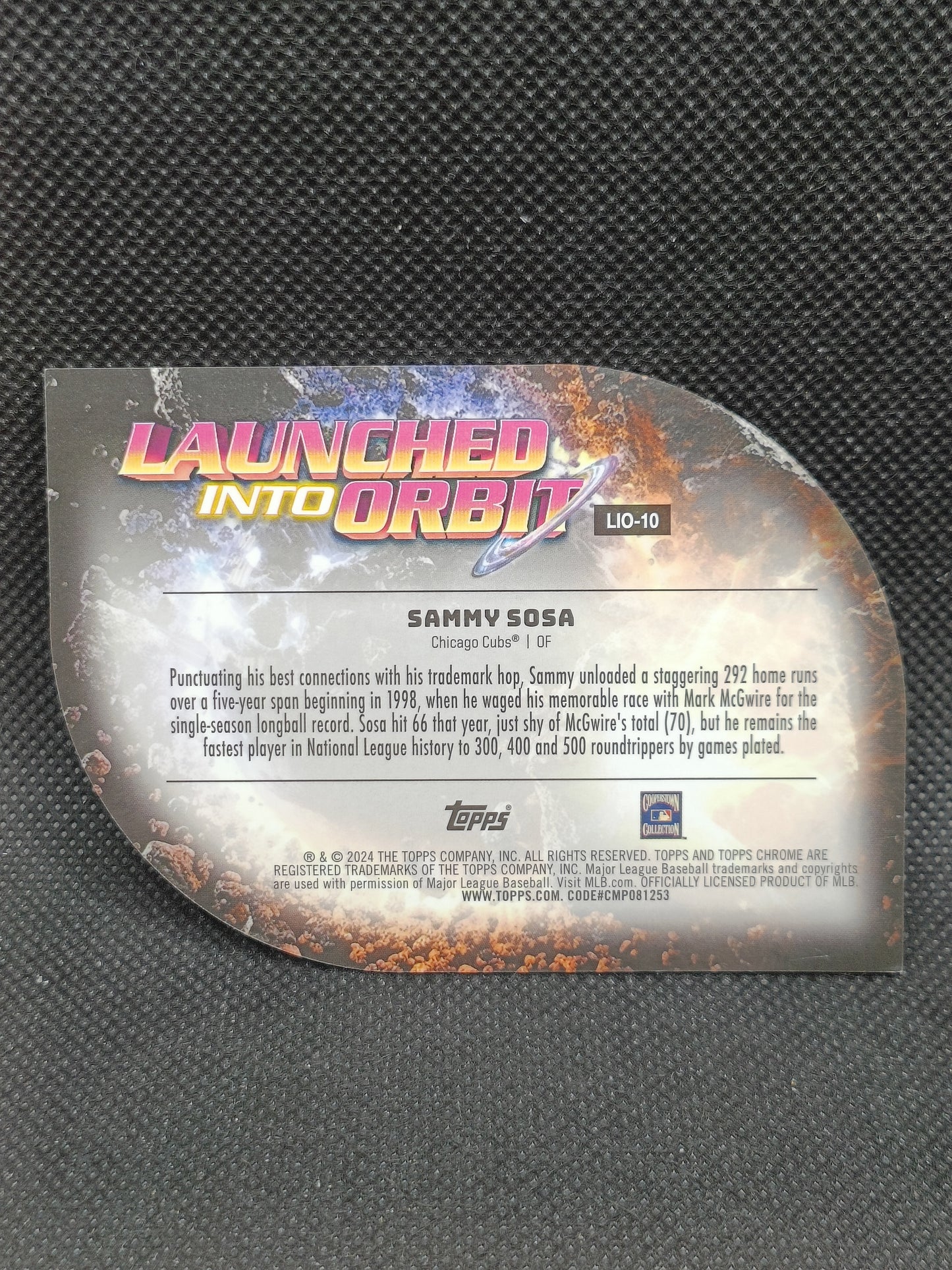 Sammy Sosa - 2024 Topps Cosmic Chrome Launched Into Orbit - Chicago Cubs