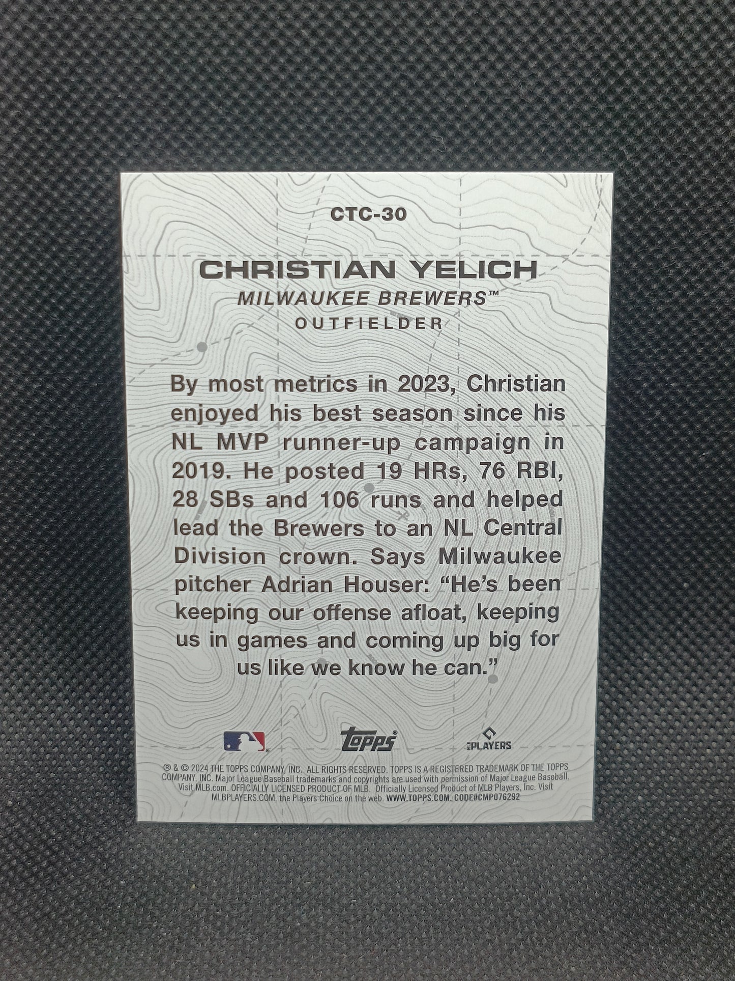 Christian Yelich - 2024 Topps Series Two City To City - Milwaukee Brewers
