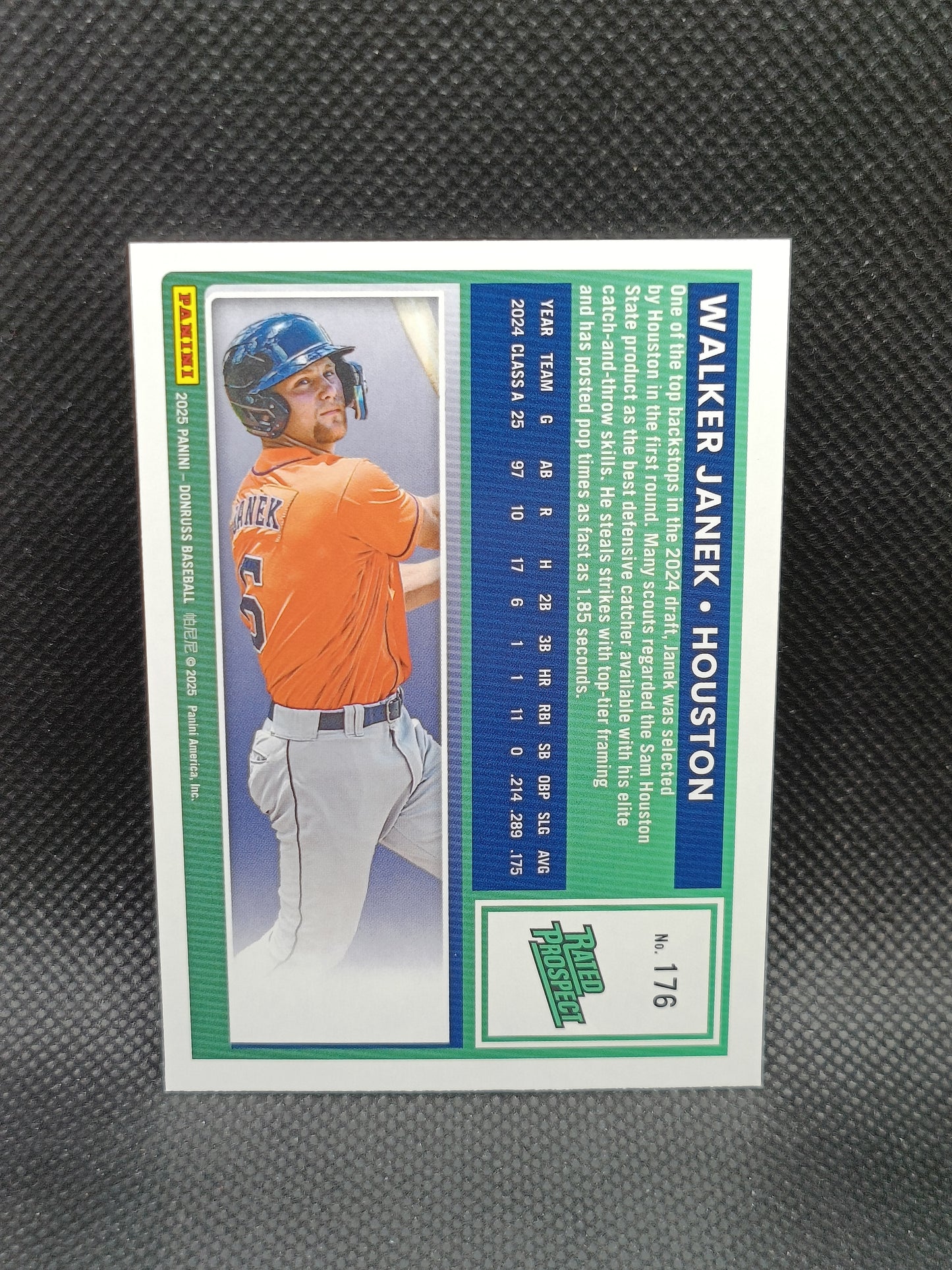 Walker Janek - 2025 Panini Donruss Rated Prospect Liberty - Houston Astros