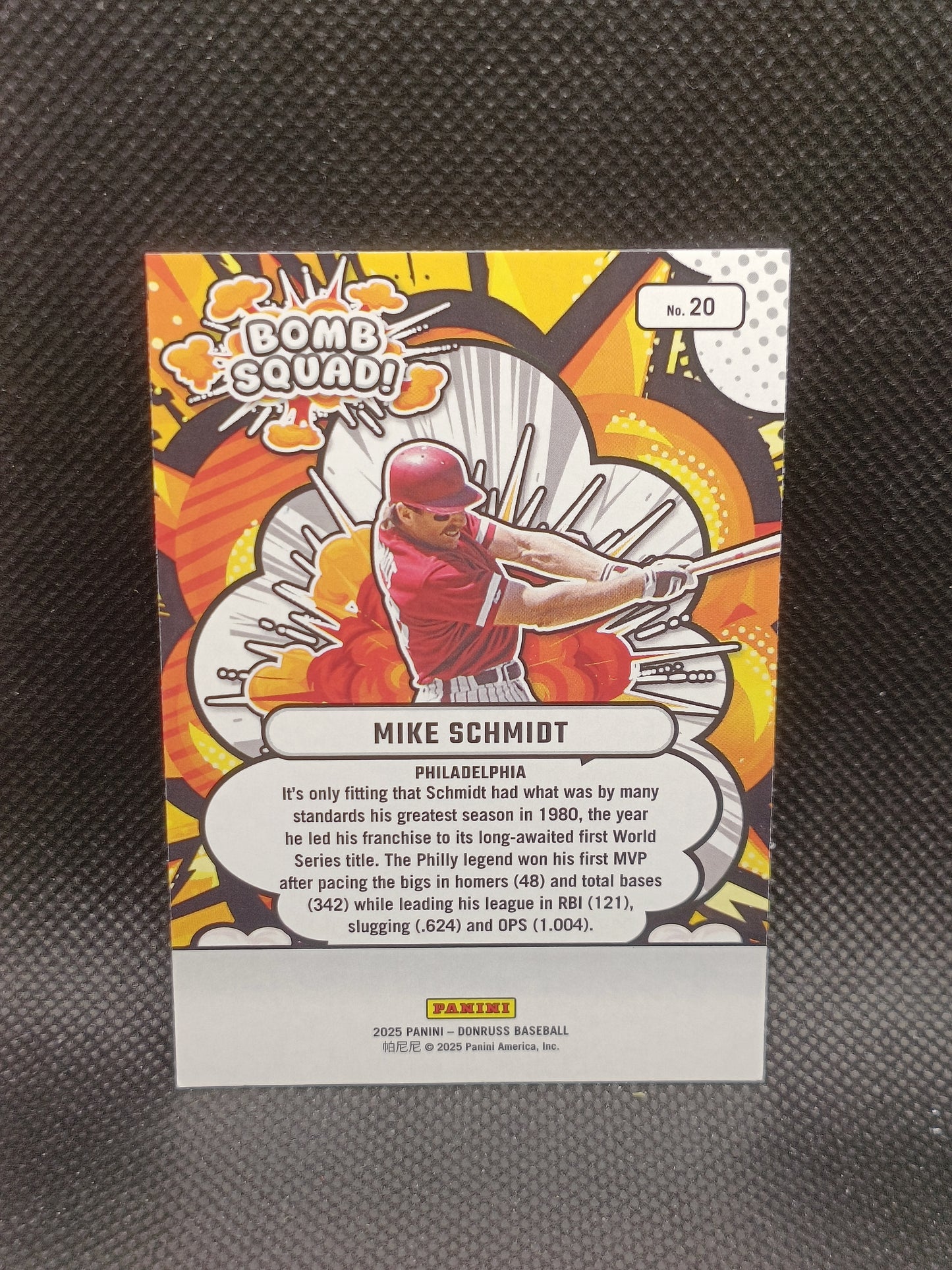 Mike Schmidt - 2025 Panini Donruss Bomb Squad - Philadelphia Phillies
