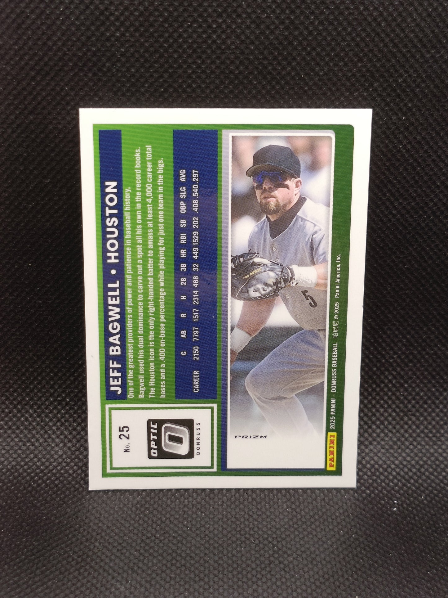 Jeff Bagwell - 2025 Panini Donruss Optic Blue Velocity - Houston Astros