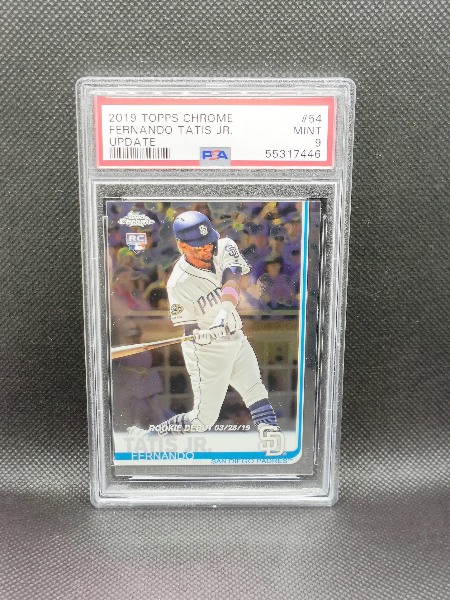 Fernando Tatis Jr - 2019 Topps Chrome Update Rookie Debut - PSA 9 - San Diego Padres