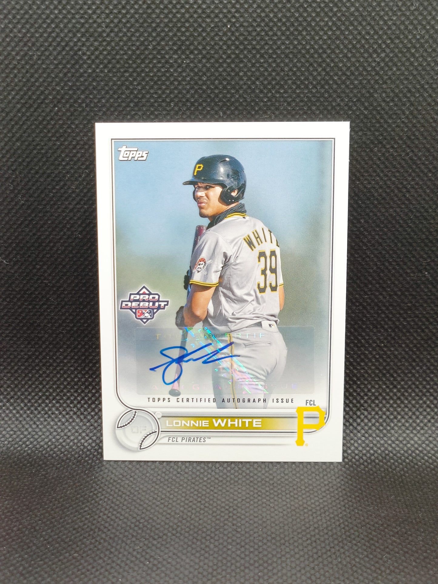 Lonnie White - 2022 Topps Pro Debut Auto - Pittsburgh Pirates