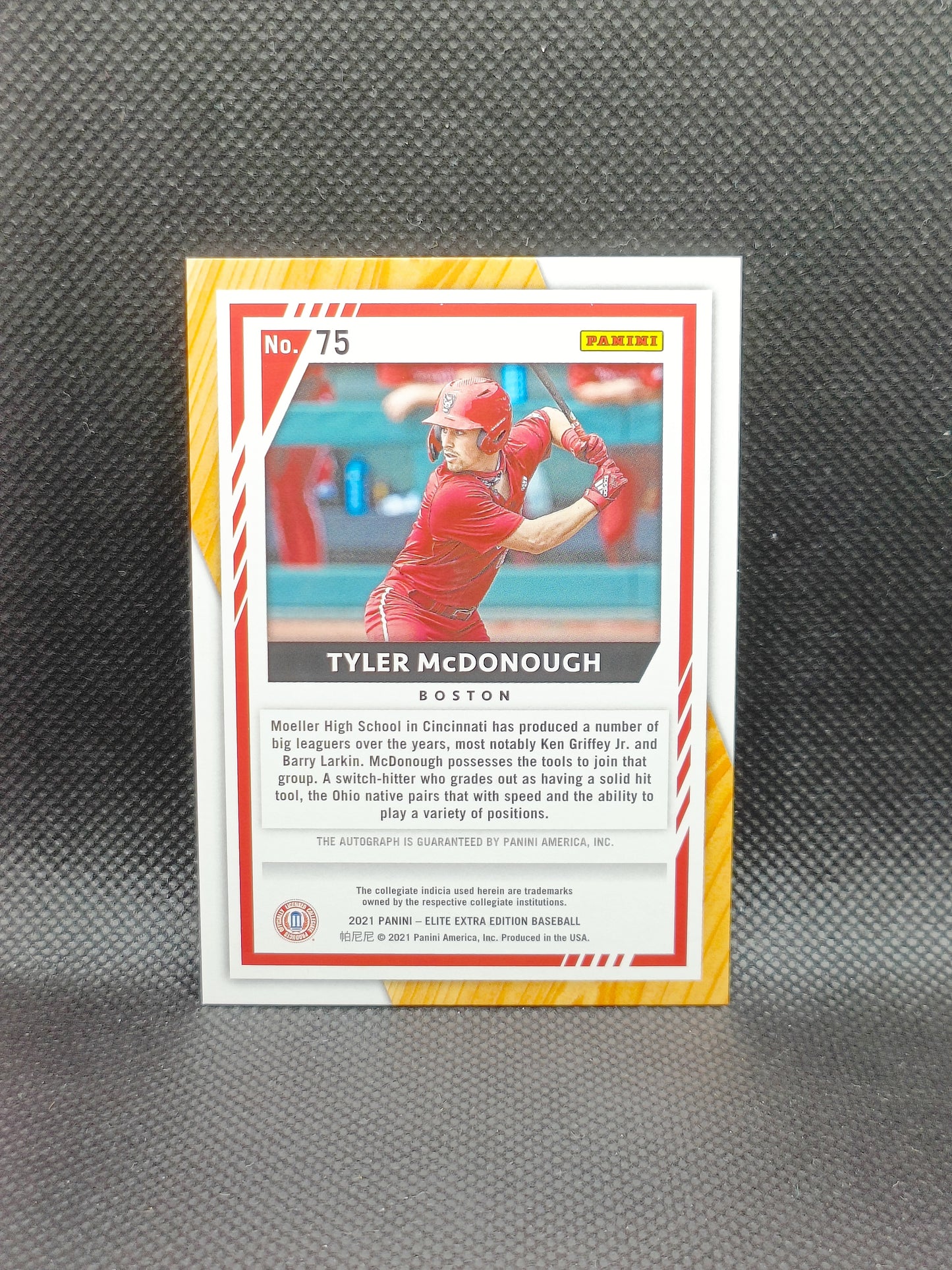 Tyler McDonough - 2021 Panini Elite Extra Edition Auto - Boston Red Sox