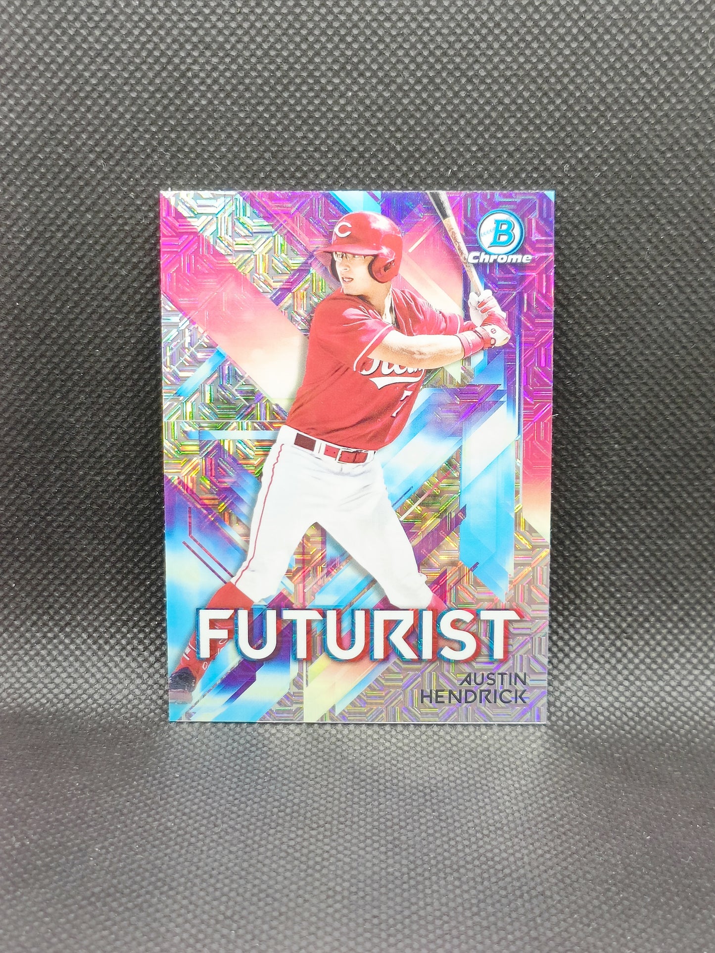 Austin Hendrick - 2021 Bowman Chrome Futurist Mojo Insert - Cincinnati Reds