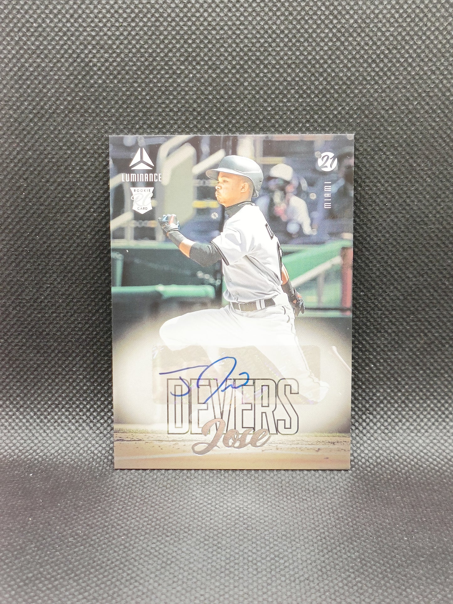 Jose Devers - 2021 Panini Chronicles Luminance Rookie Auto - Miami Marlins