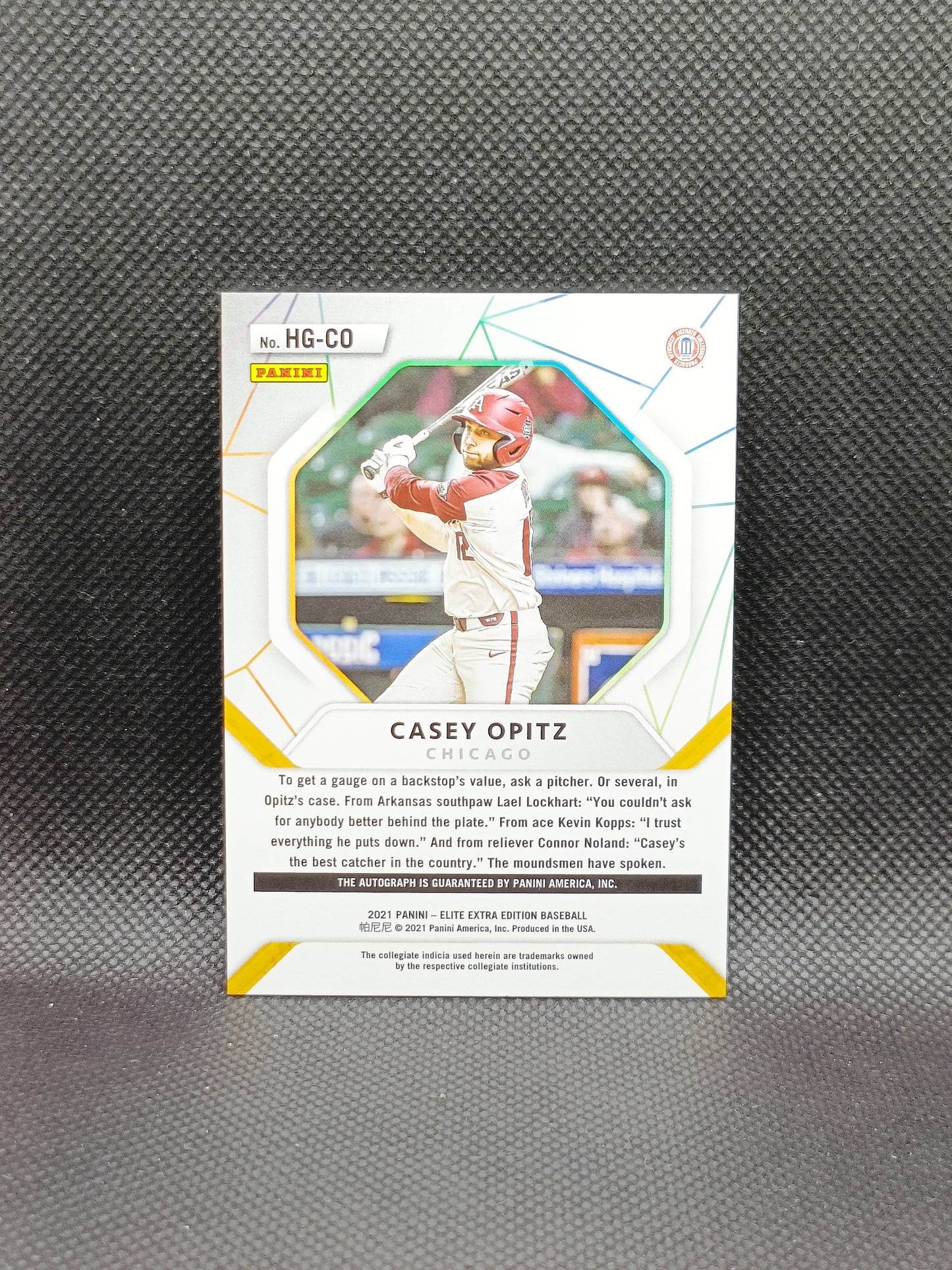 Casey Opitz - 2021 Panini Elite Extra Edition Hidden Gems Auto - Chicago Cubs