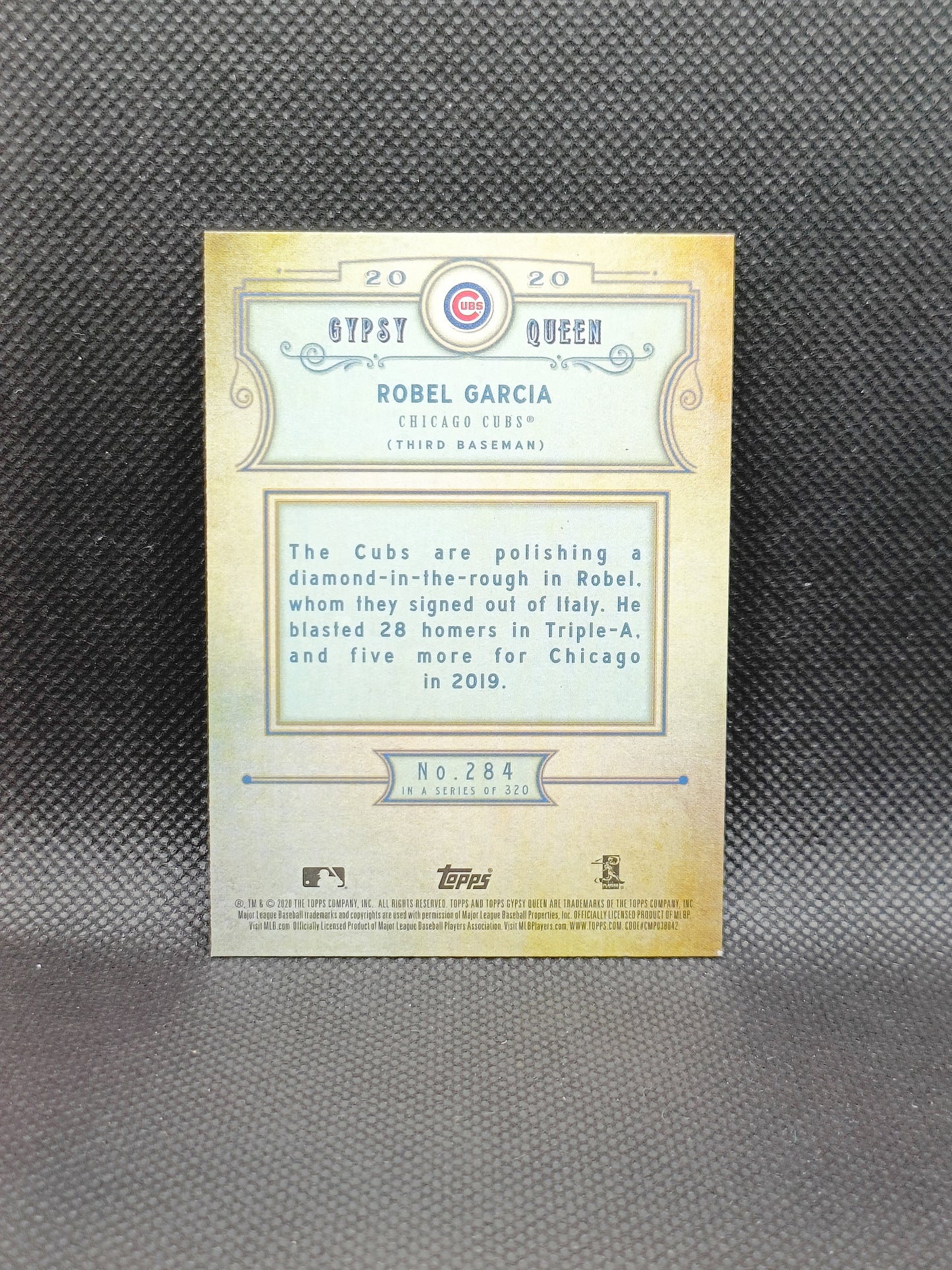 Robel Garcia - 2020 Topps Gypsy Queen Rookie Green - Chicago Cubs